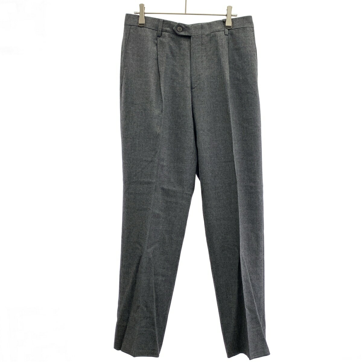 Brioni ブリオーニ ARABBA 1タックウールスラックスパンツ グレー 48 【中古】 ITZ1HCR96Y2C