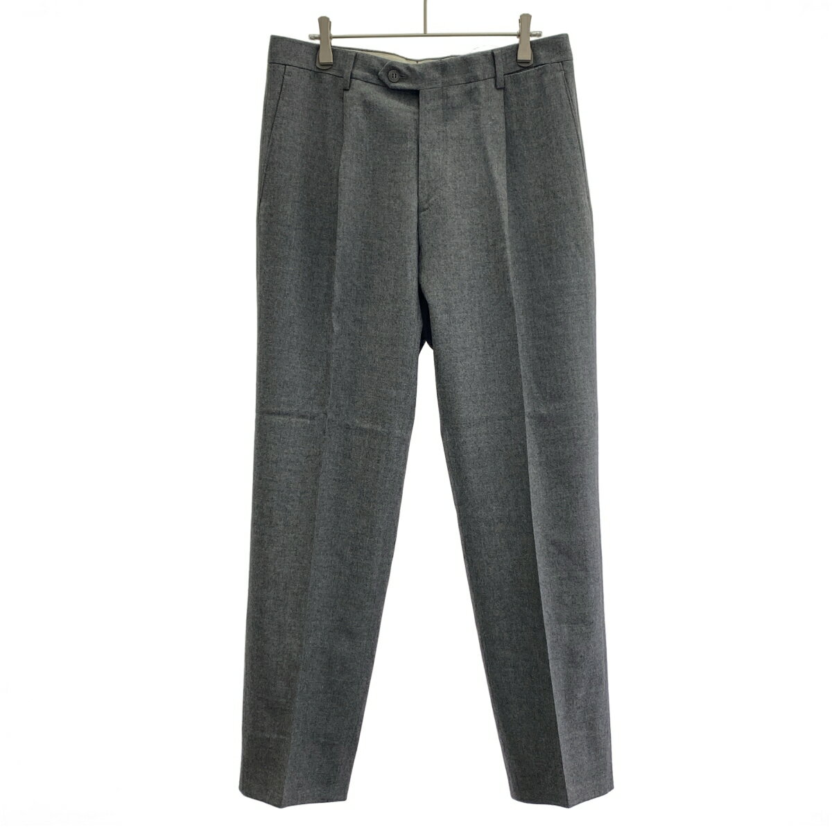 Brioni ブリオーニ ARABBA 1タックウールスラックスパンツ グレー 48 【中古】 IT6XWWR0G7R0