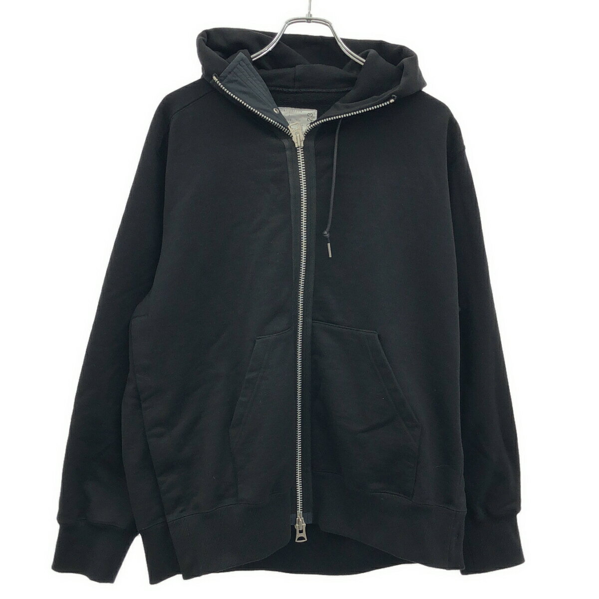 【美品】sacai サカイZIP ATTACHMENT KNIT サイズ2 sacai(サカイ) 19AW zip attachment knitジップ アタッチメント ニット