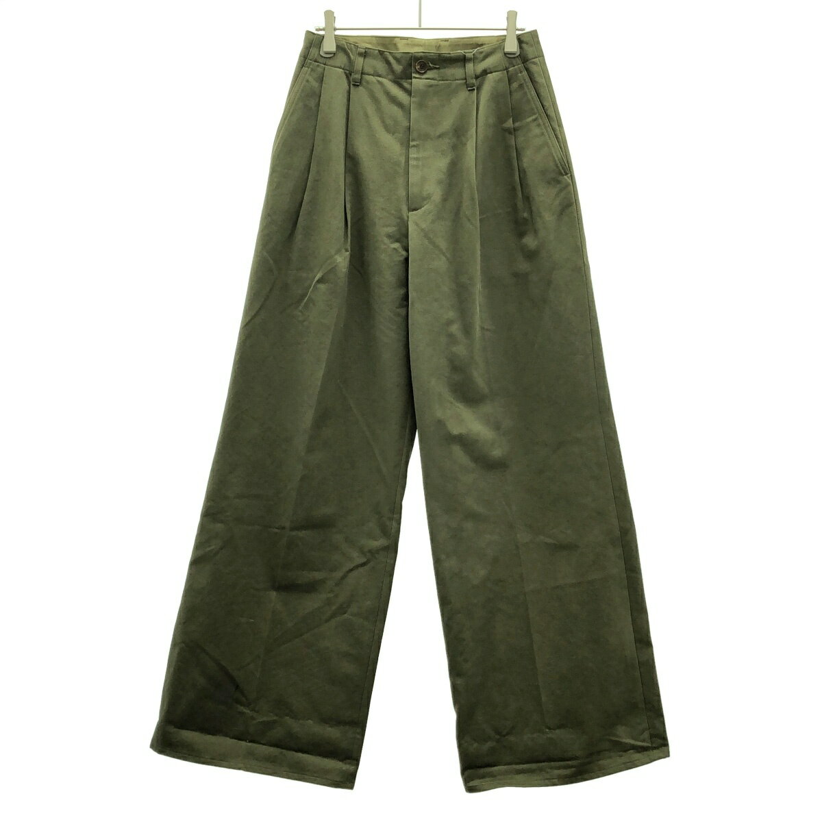 AURALEE リネンチノパンツ AURALEE（オーラリー） 25SS WASHED FINX CHINO ONE-TUCK チノタック