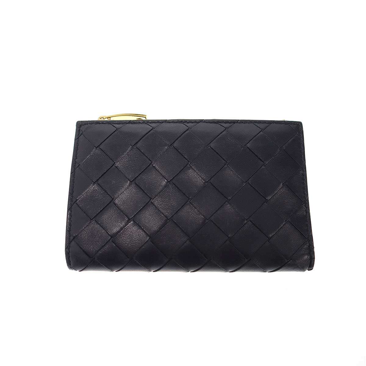 BOTTEGA VENETA ボッテガヴェネタ イントレチャート ミディアムレザーウォレット 財布 パープル系 【中古】 IT689ZSDQFV4