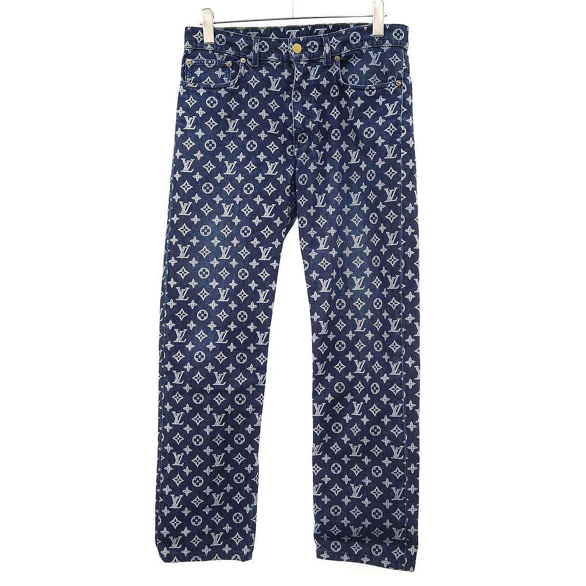ルイヴィトン　メンズパンツ LOUIS VUITTON（ルイ・ヴィトン） 23SS エンボスロゴ刺繍スラックス