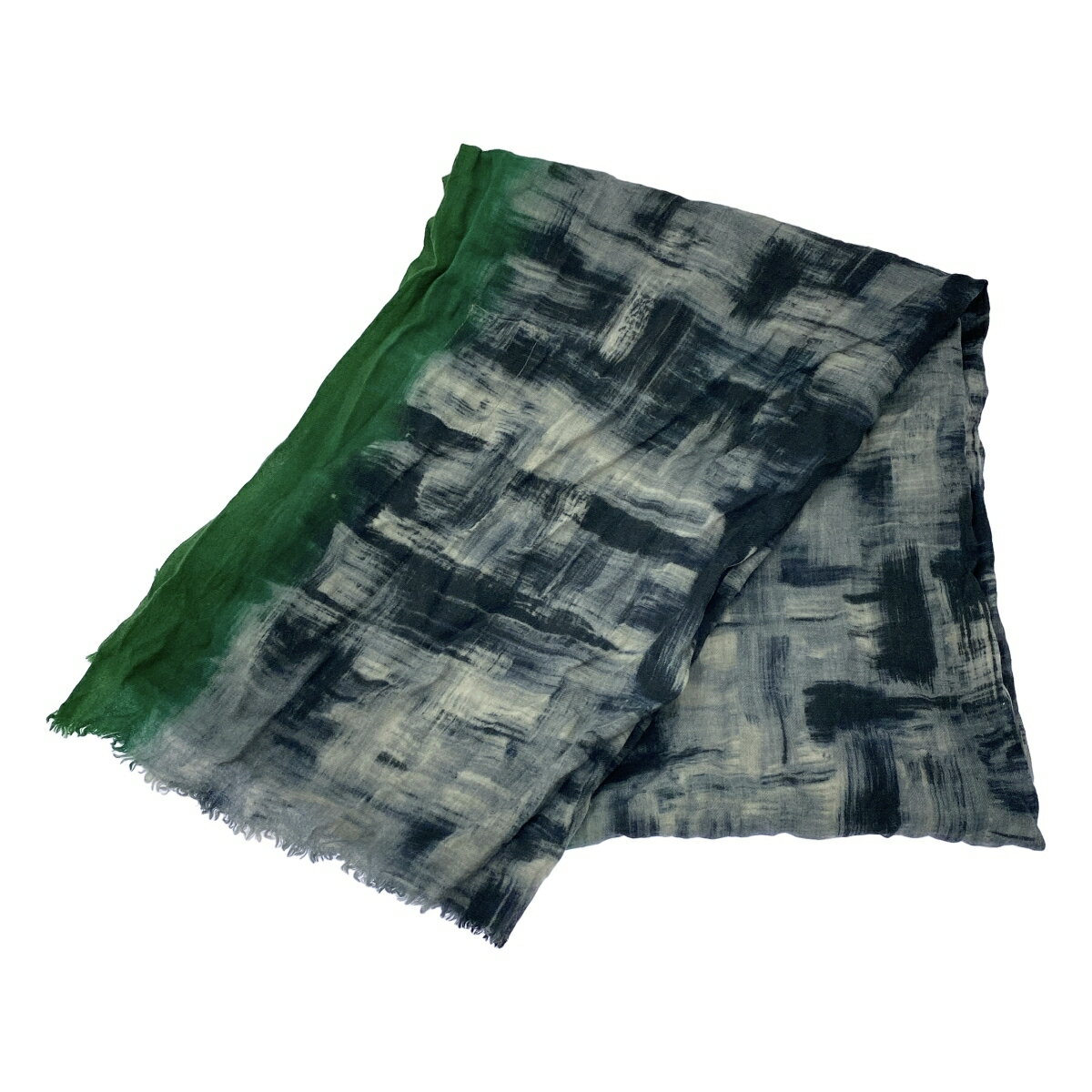 PAZUKI パズキ ウールシルクストール グリーン 【中古】 ITOJ73J7JIZ4