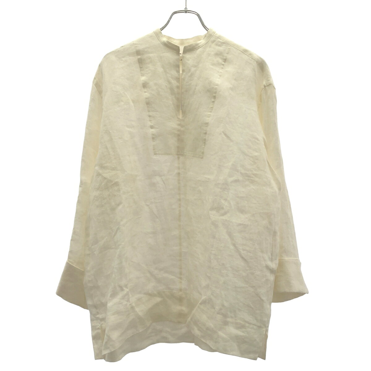 Tops - SAYAKA DAVIS サヤカ デイヴィス リネンブラウスシャツ 0BL-18-OLN ホワイト XS 【中古】 ITZT6JWICXT2
