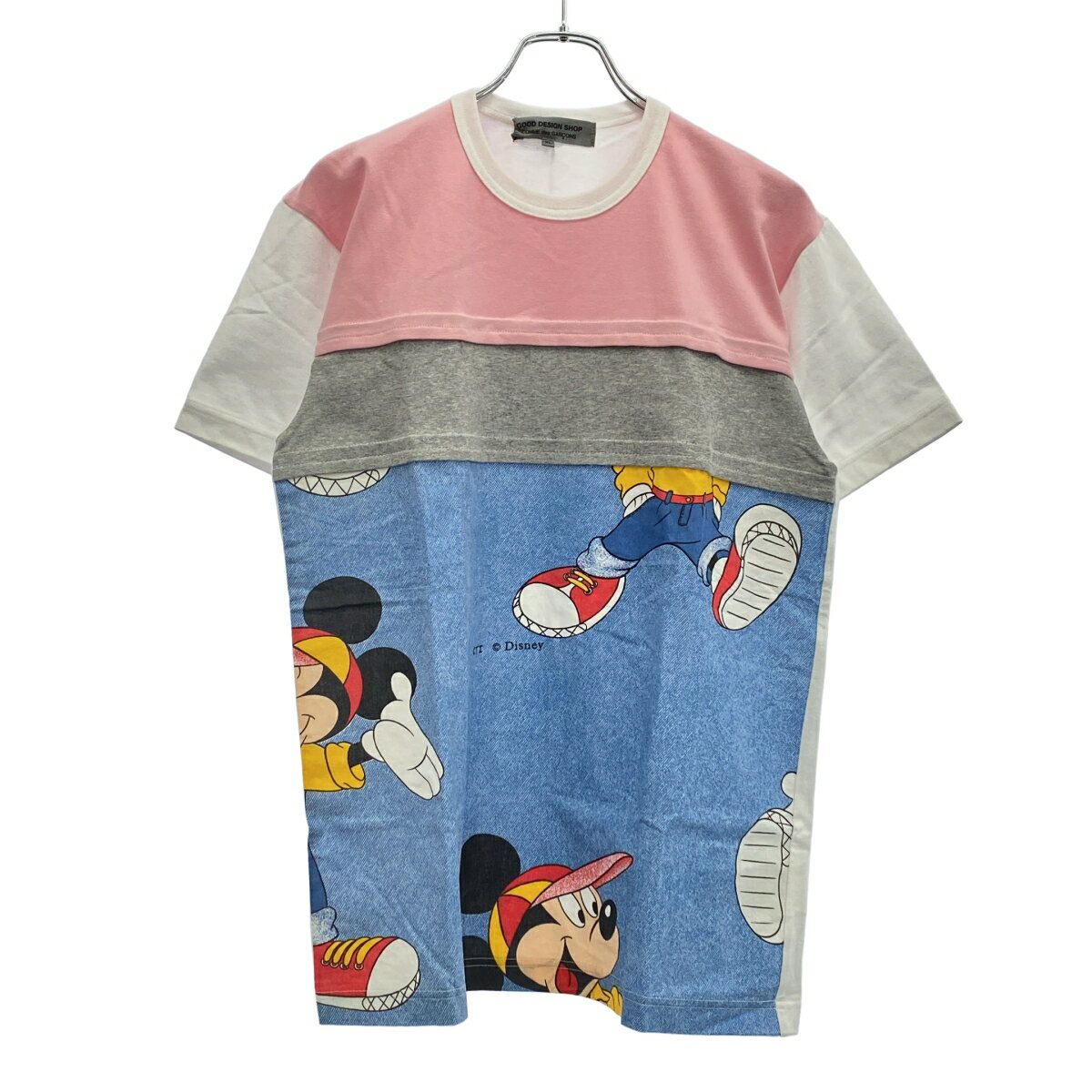 GOOD DESIGN SHOP COMME des GARCONS グッドデザインショップコムデギャルソン BLUGDS kimited Disney customized T-shirt Tシャツ IQ-T009 ミックス XL 【中古】 ITR5ROM24ZX4