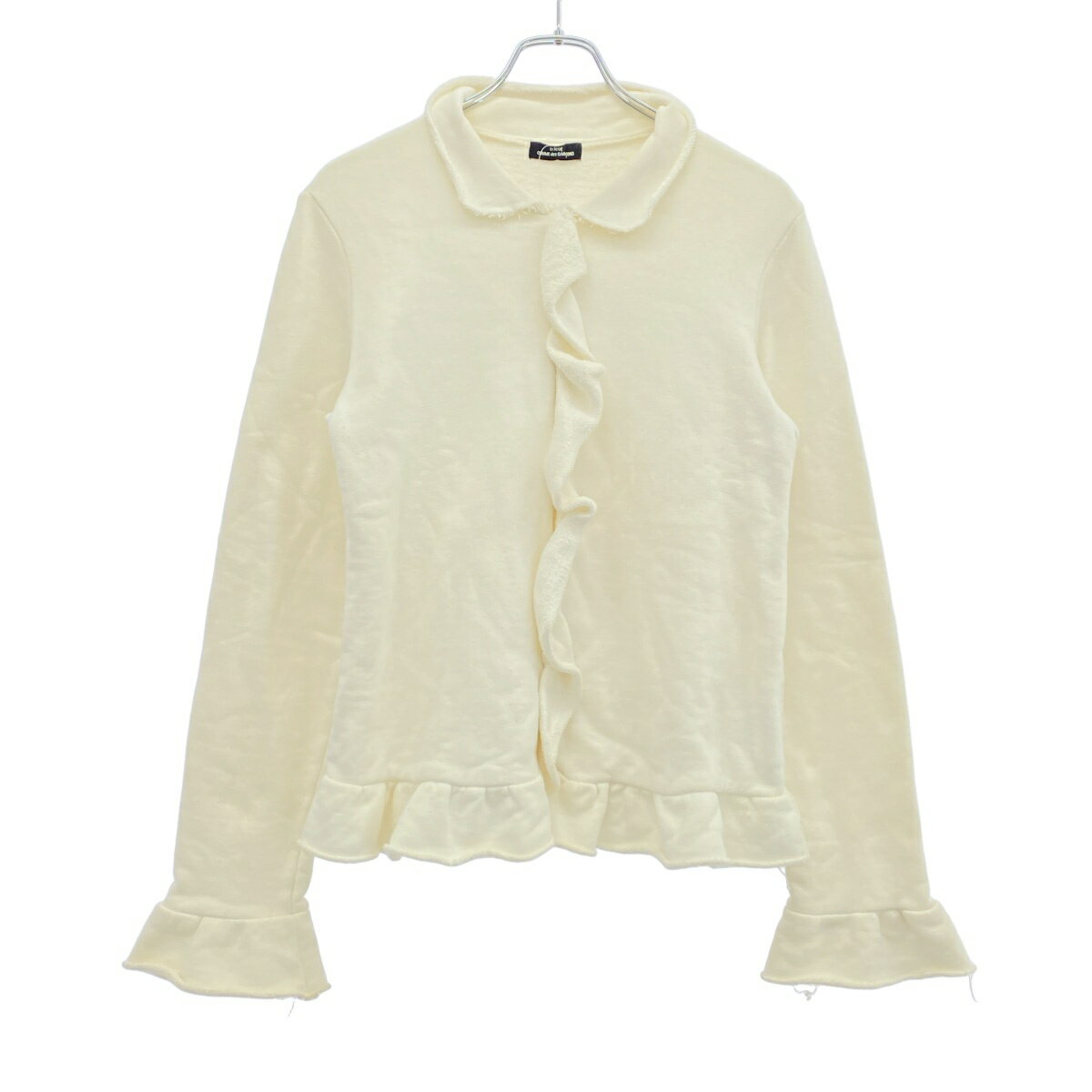 【中古】コムデギャルソンコムデギャルソン サイドジップ スウェット プルオーバー 長袖 XS ホワイト 楽天市場】コム デ ギャルソン（スウェット・トレーナー｜トップス