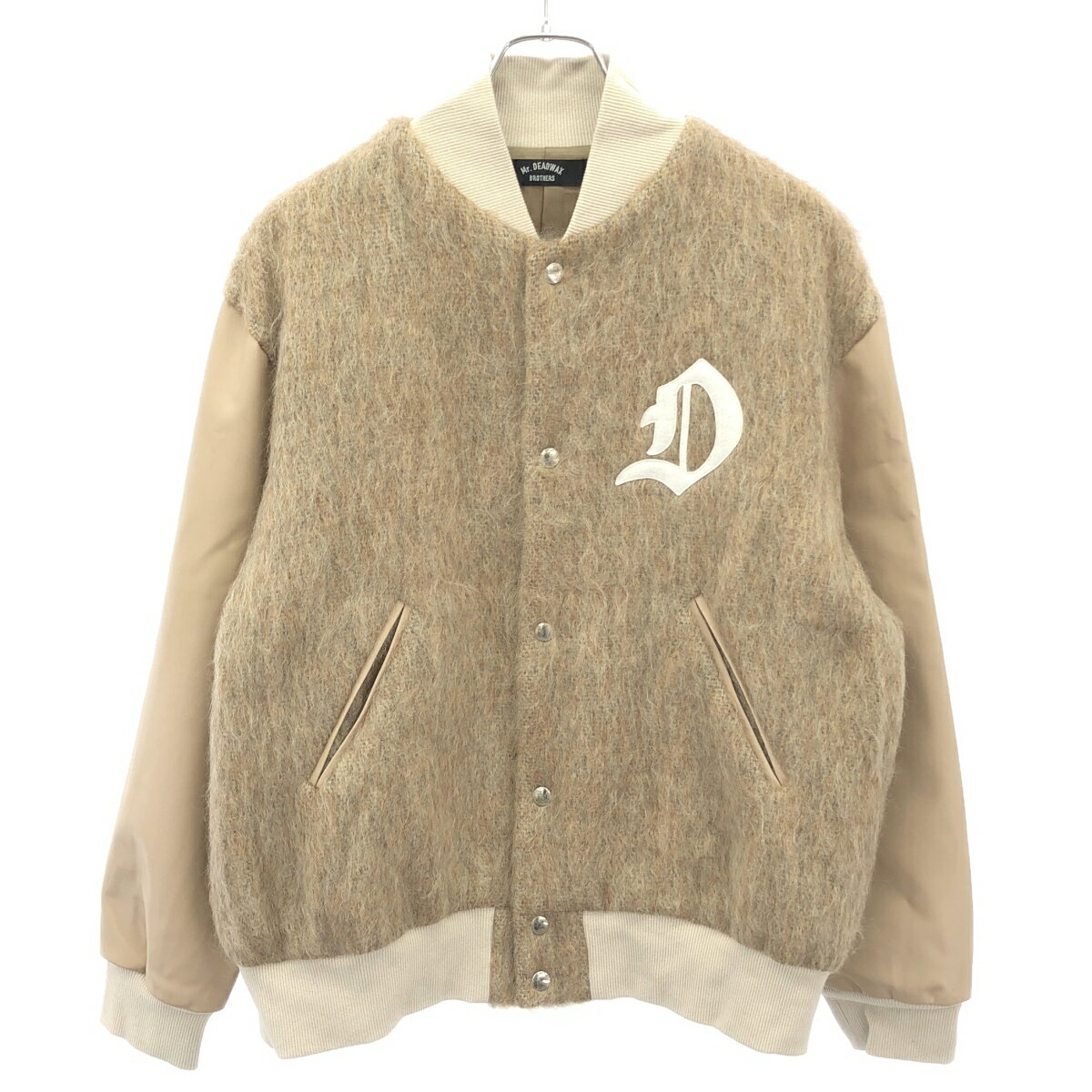 Mr DEADWAX BROTHERS ミスターデッドワックスブラザーズ ウールモヘアシャギースタジャン 824B01 ベージュ M 【中古】 ITHWWT964EK0