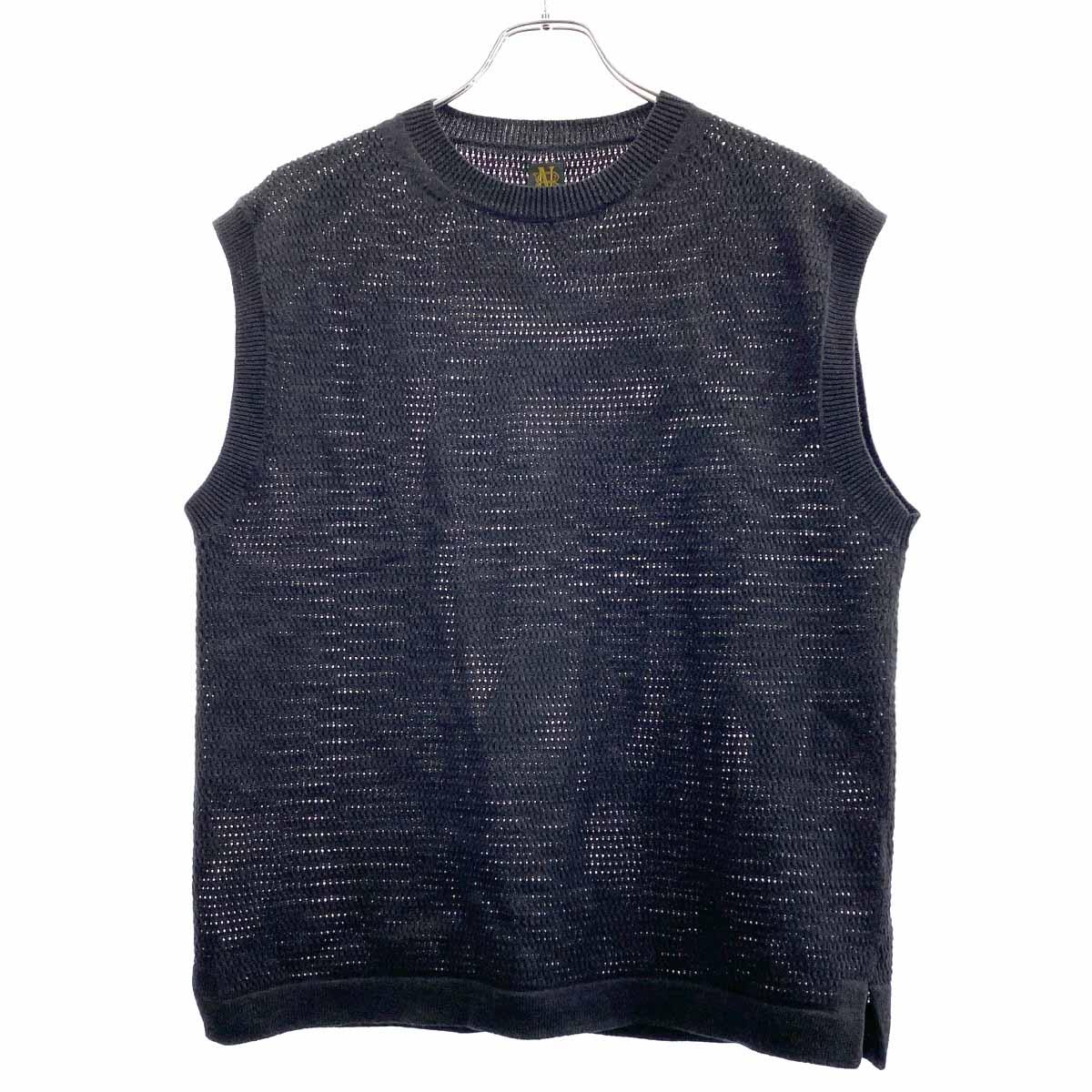 BATONER バトナー 23SS SUMMER KNIT CREW NECK VEST サマーニットベスト BN-23SM-029 グレー 1 【中古】 IT551R5RACA6