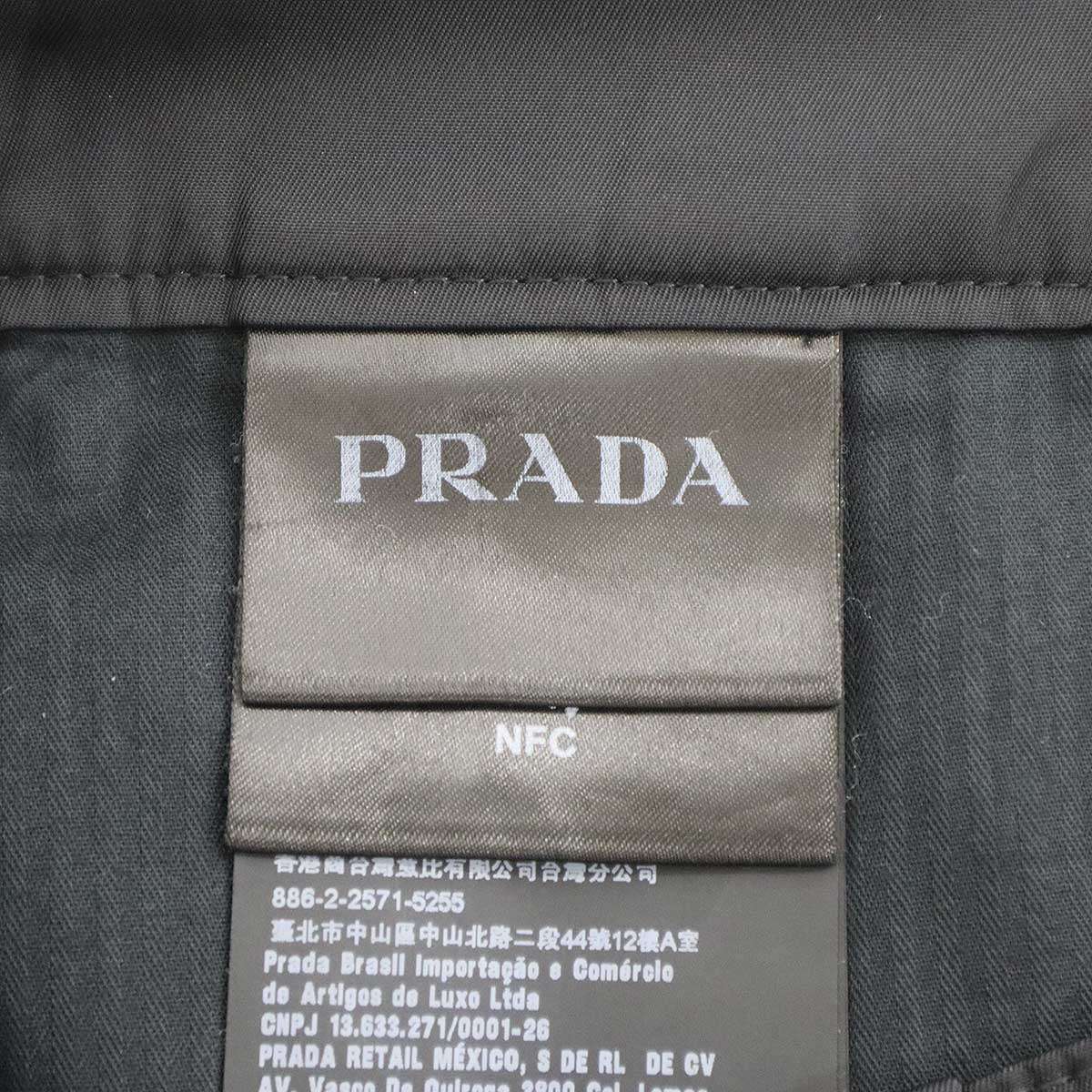 PRADA プラダ RE-NYLON ロゴプレートバミューダナイロンショーツ DNA911 I18 ブラック 44 【中古】 ITTU5M6CH6U4