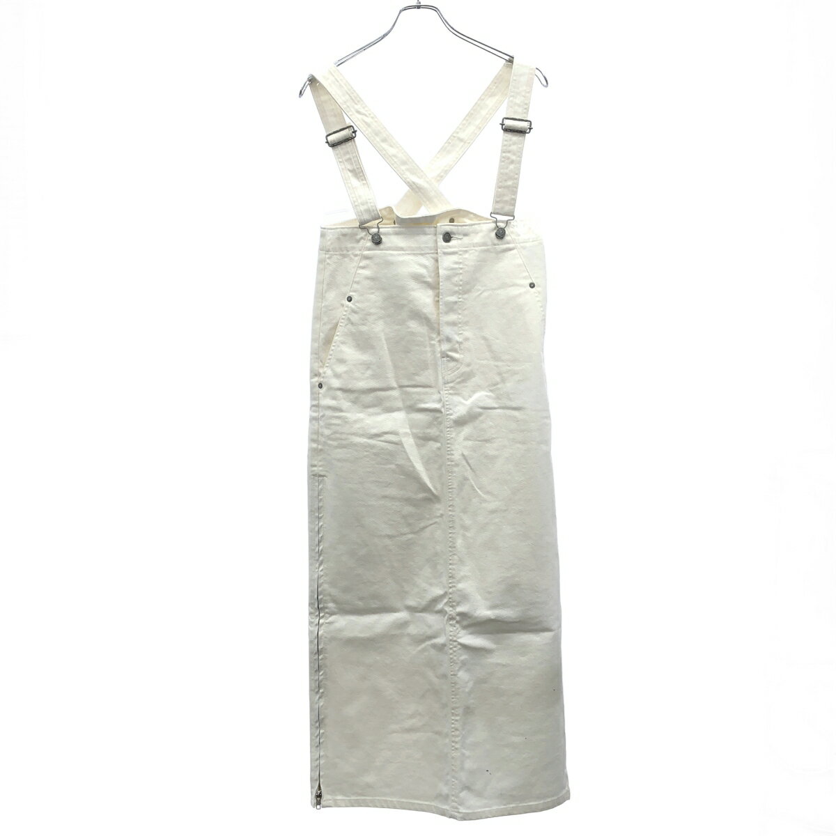 ETRE TOKYO×EDWIN エトレトウキョウ×エドウィン デニムハイライズサススカート K80164 ホワイト S 【中古】 ITKY4HXV2DDJ