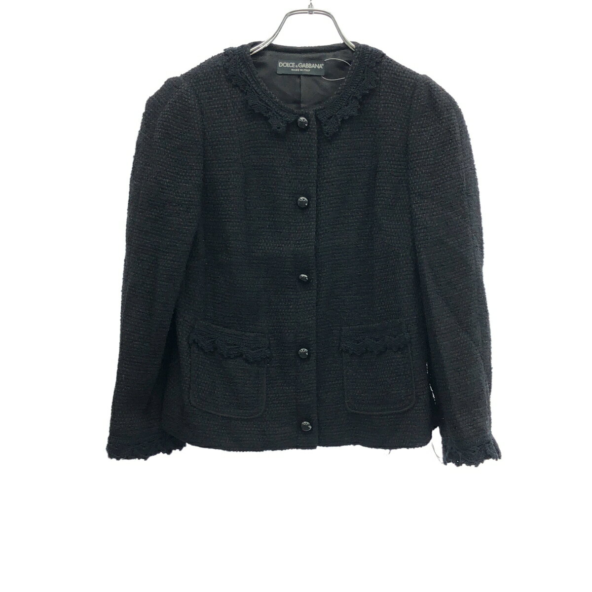 Dolce & Gabbana （ドルチェ＆ガッバーナ）　ツイードジャケット 極美品】DOLCE&GABBANA ドルチェアンドガッバーナ ジャケット ツイード