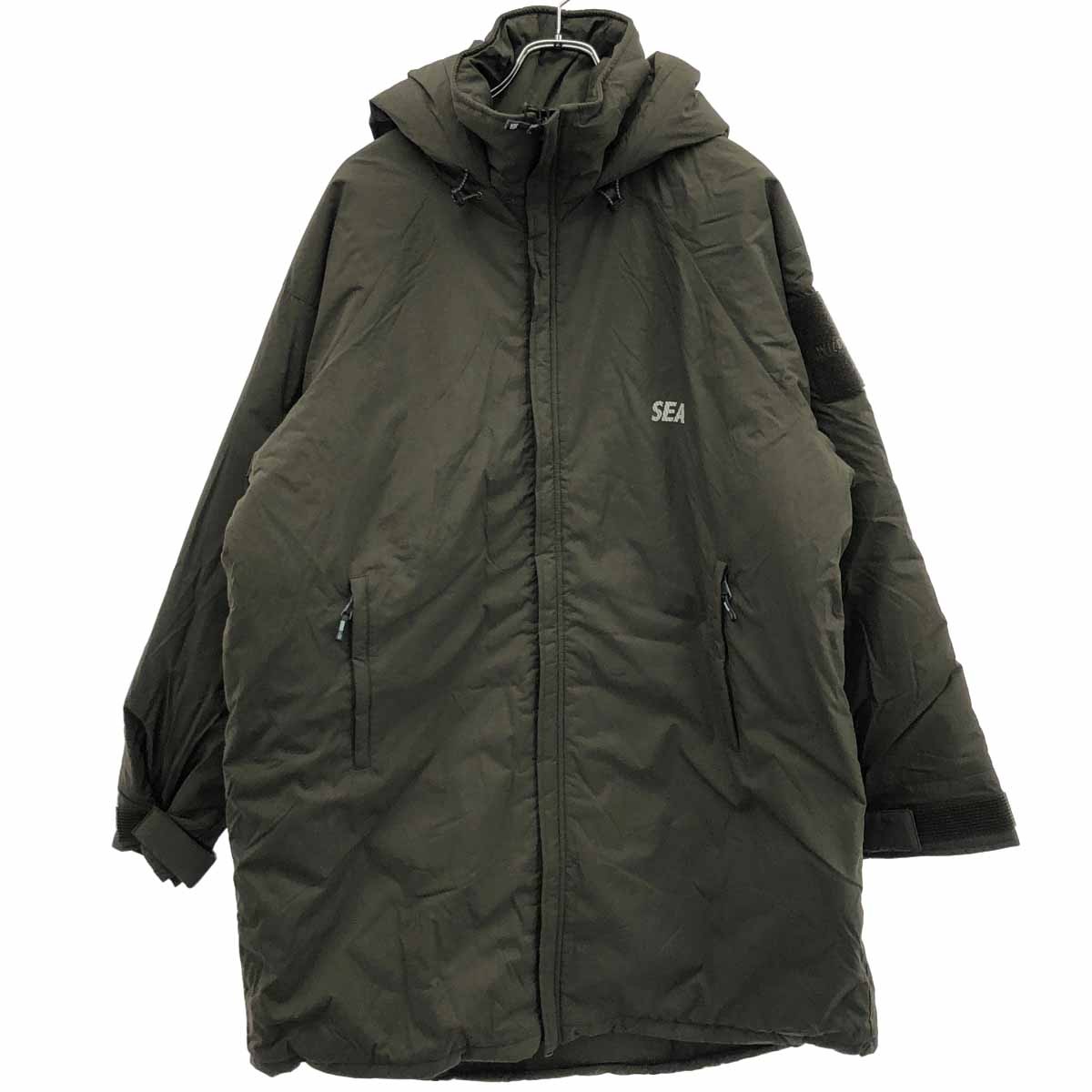 Rakuten - WIND AND SEA×WILDTHINGS ウィンダンシー×ワイルドシングス READY PARKA レディパーカ WT22525SN-WAS カーキ L 【中古】 ITML9SNJGYVK