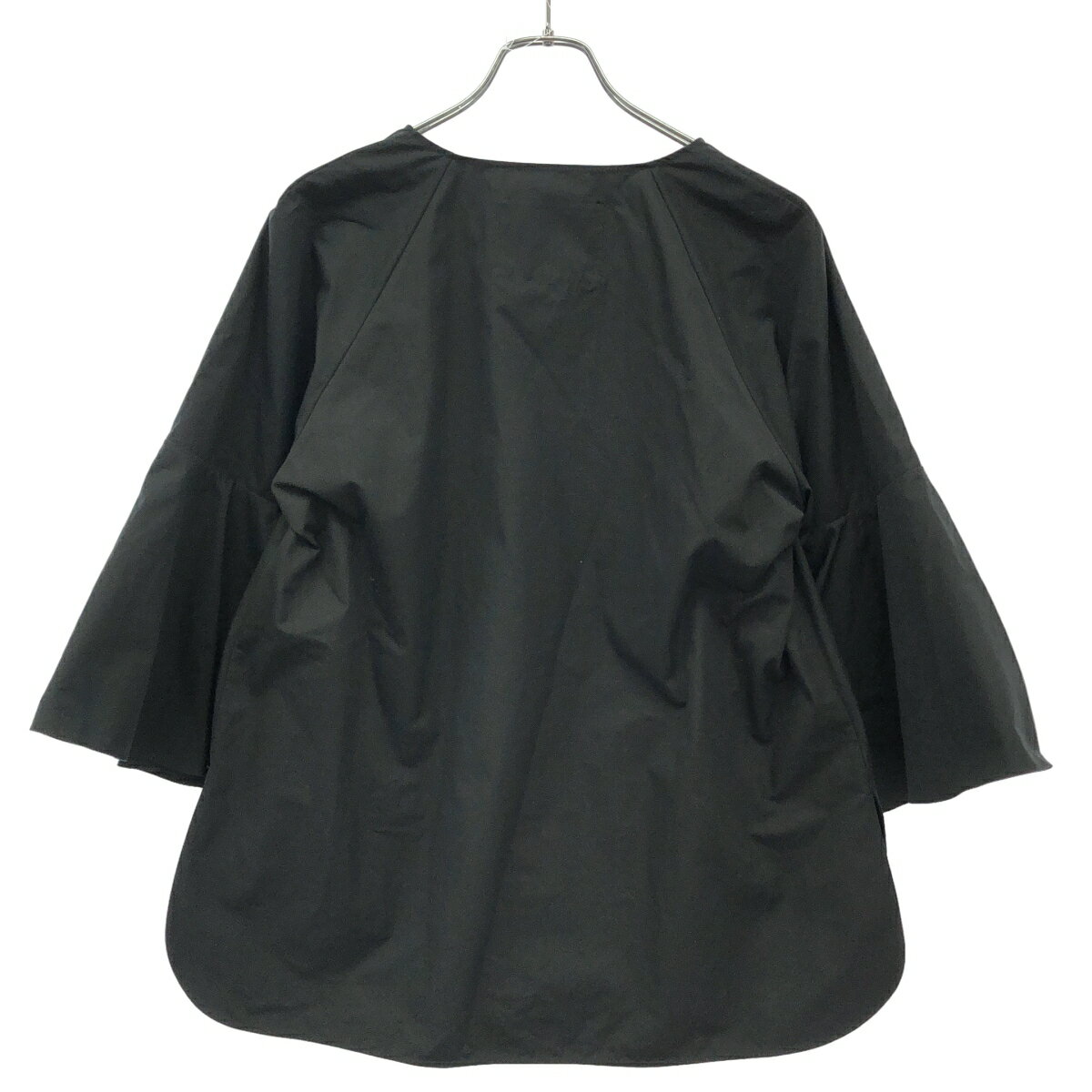 JIL SANDER ジルサンダー 21SS フルサークルスリーブプルオーバーブラウス JSPU560806WU ブラック 38 【中古】 ITL0EG7BMWVW