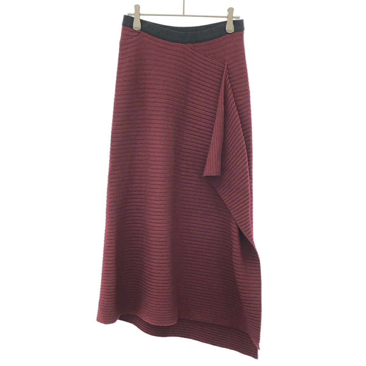 Rakuten - Maison Margiela 1 メゾン マルジェラ 15AW ロングニットスカート S31MA0290 S15446 バーガンディ系 M 【中古】 ITO2AHE4FBGG