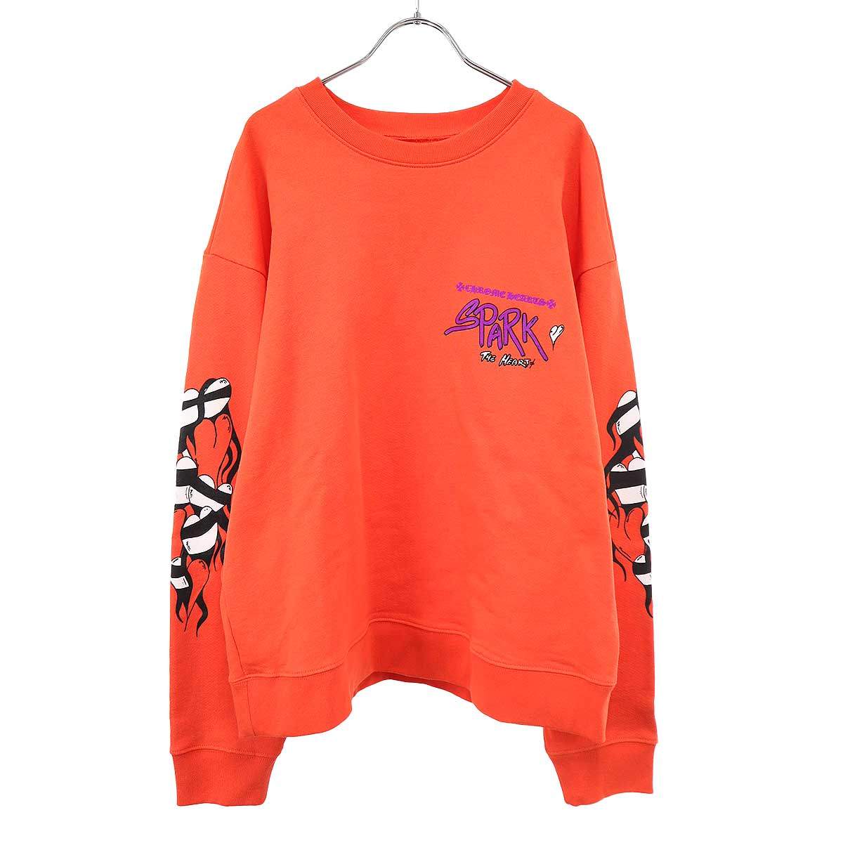 CHROME HEARTS クロムハーツ MATTY BOY SPARK THE HEART SWTSHRT スウェットトレーナー レッド L 【中古】 ITNX0KL9P6ML