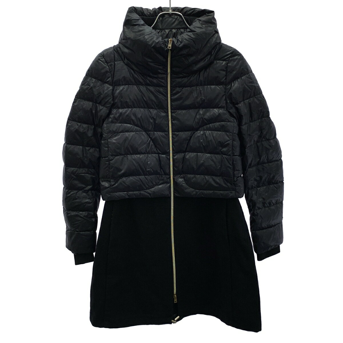 乐天商城 - HERNO ヘルノ ウールレイヤードダウンコート ネイビー系 40 【中古】 IT5H17I8F2QW
