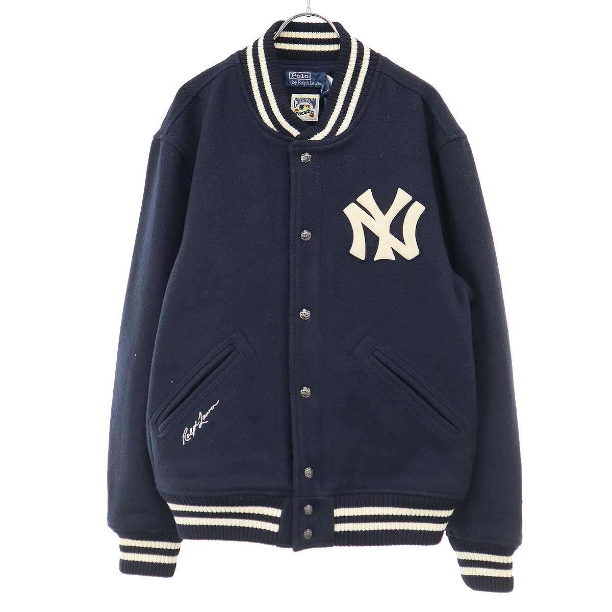 Polo by Ralph Lauren ポロ バイ ラルフ ローレン 25AW Cooperstown Collection New York Yankees スタジアムジャンパー ネイビー M 【中古】 IT3ZR0Y3EINC