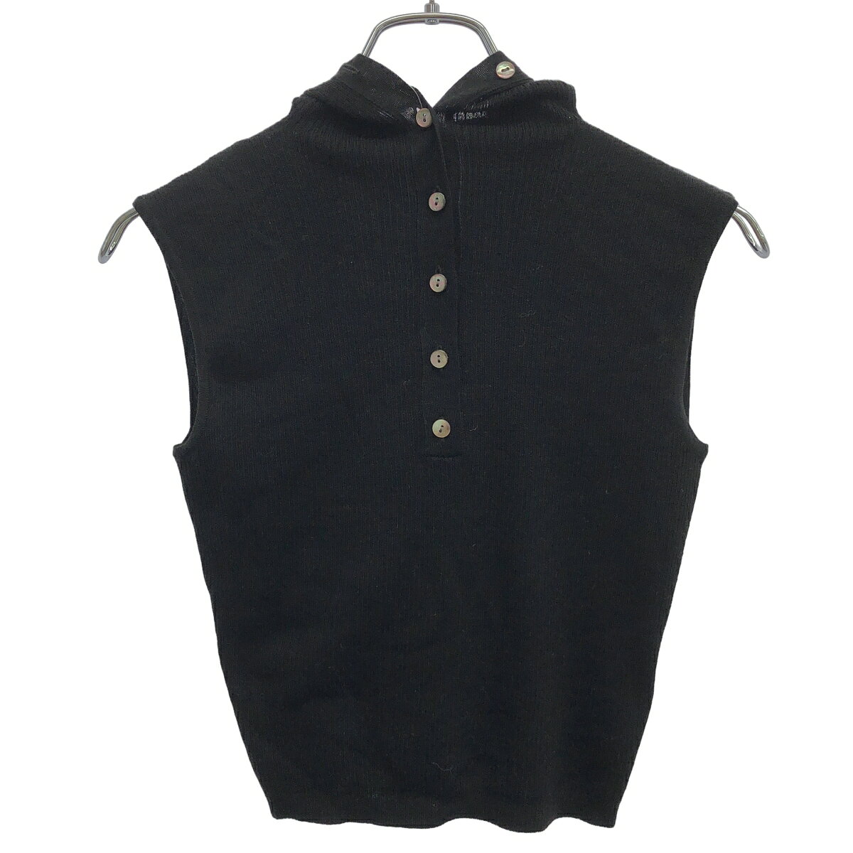 Rakuten - THE SHISHIKUI シシクイ Hood/BLACK フードニットベスト ブラック F 【中古】 ITKQUDV1X1Z4