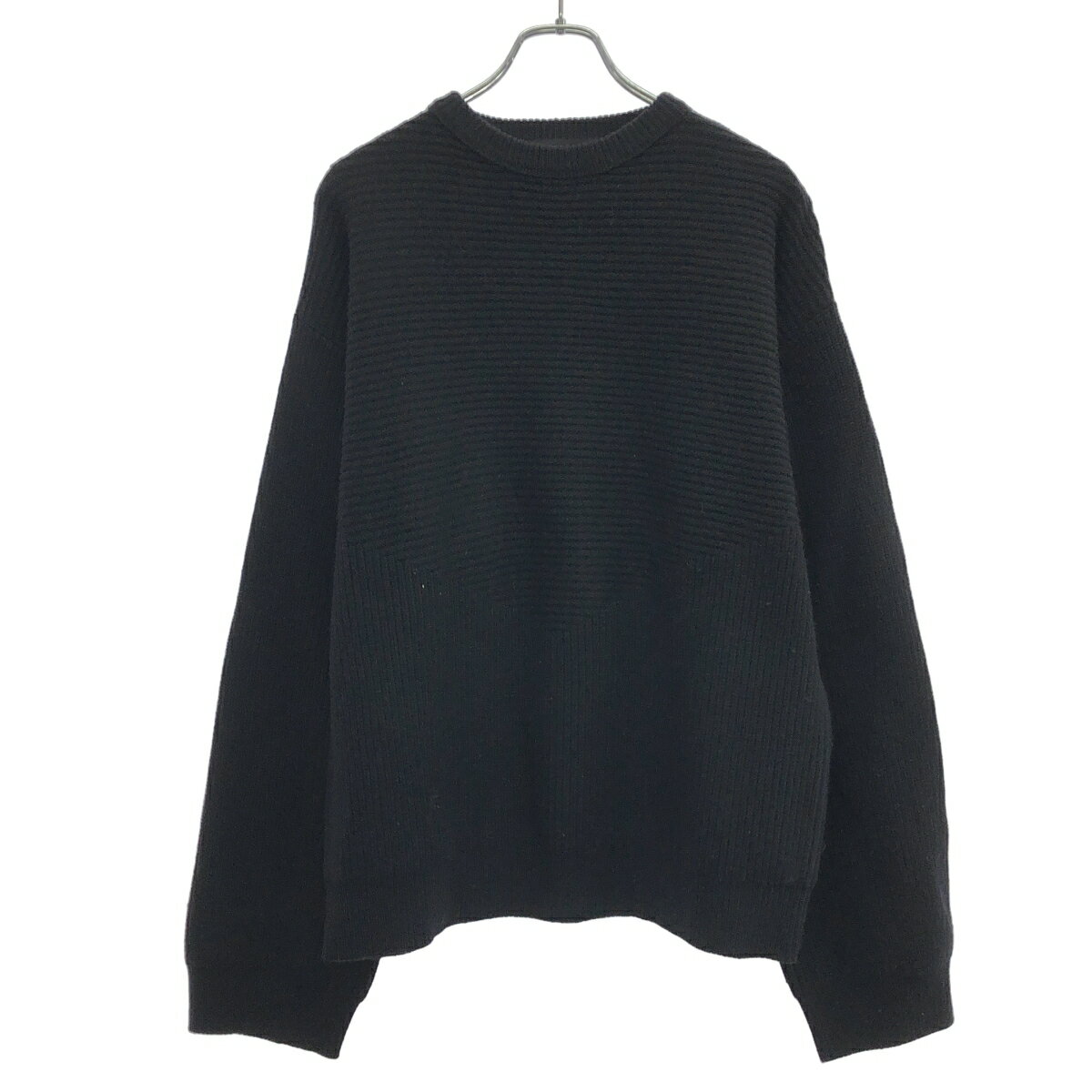 Rakuten - JUN/NAKAYAMA ジュンナカヤマ ウールニットセーター ブラック L/XL 【中古】 ITK64IQHR91U
