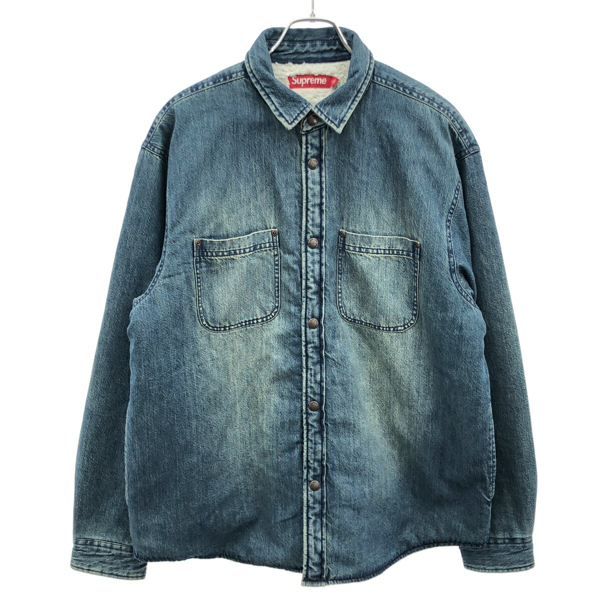 楽天市場】Supreme Rhinestone Pin Up S/S Work Shirtの通販