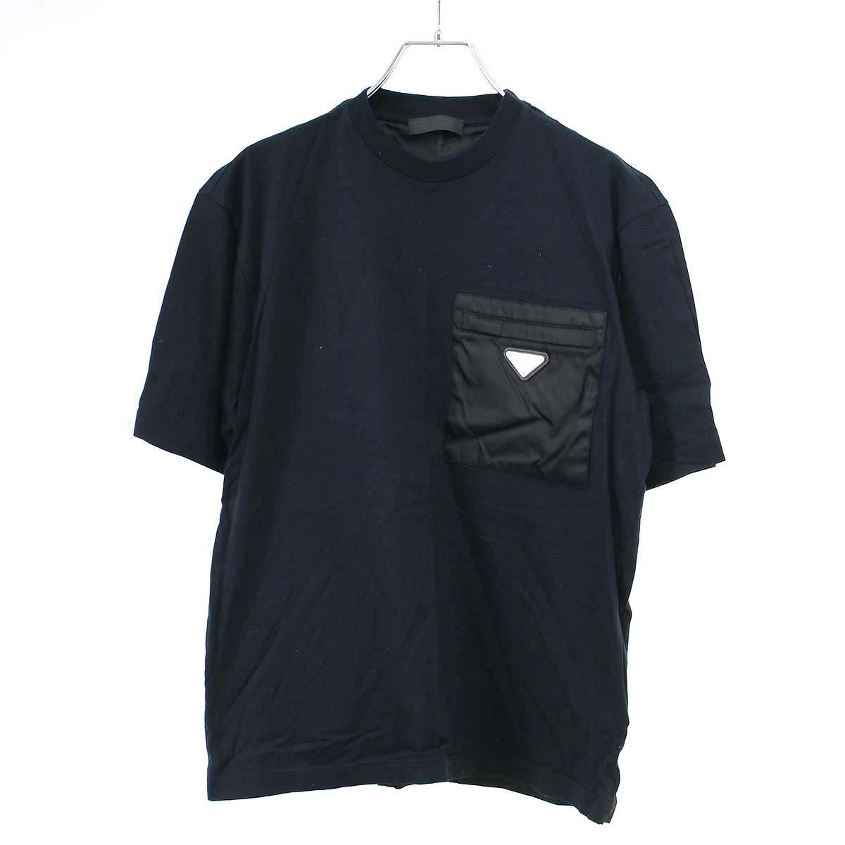 PRADA プラダ Tシャツ・カットソー M 黒 【古着】【中古】 中古・古着通販】PRADA (プラダ) プリントTシャツ ブラック サイズ:S