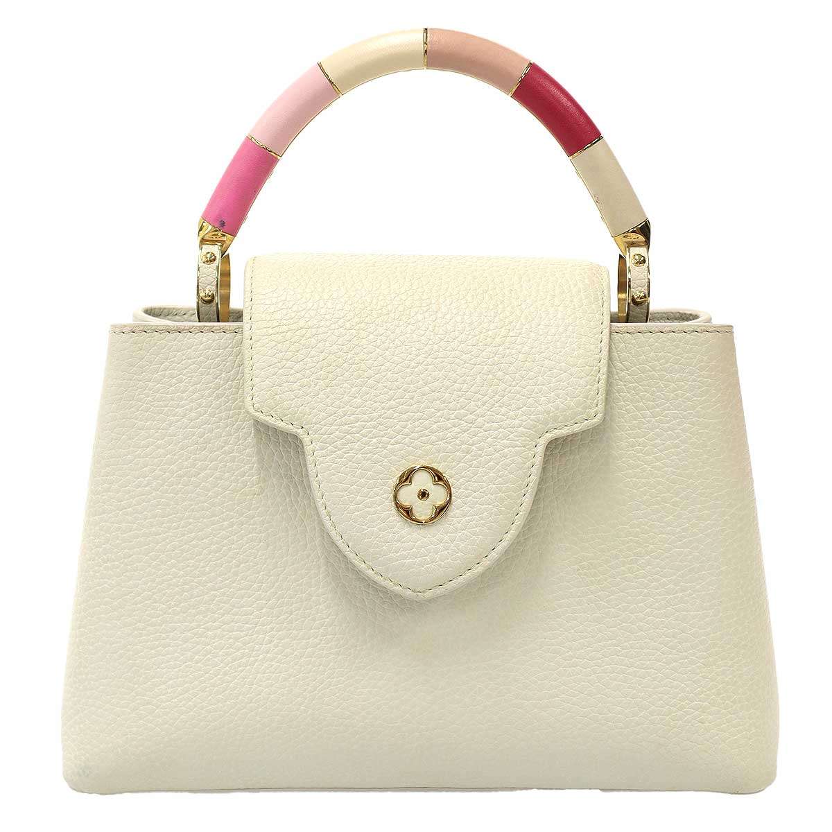 LOUIS VUITTON ルイヴィトン Capucine BB Bag カプシーヌ トリヨンレザーショルダーハンドバッグ M21646 ホワイト 【中古】 IT4E1U8GE01S