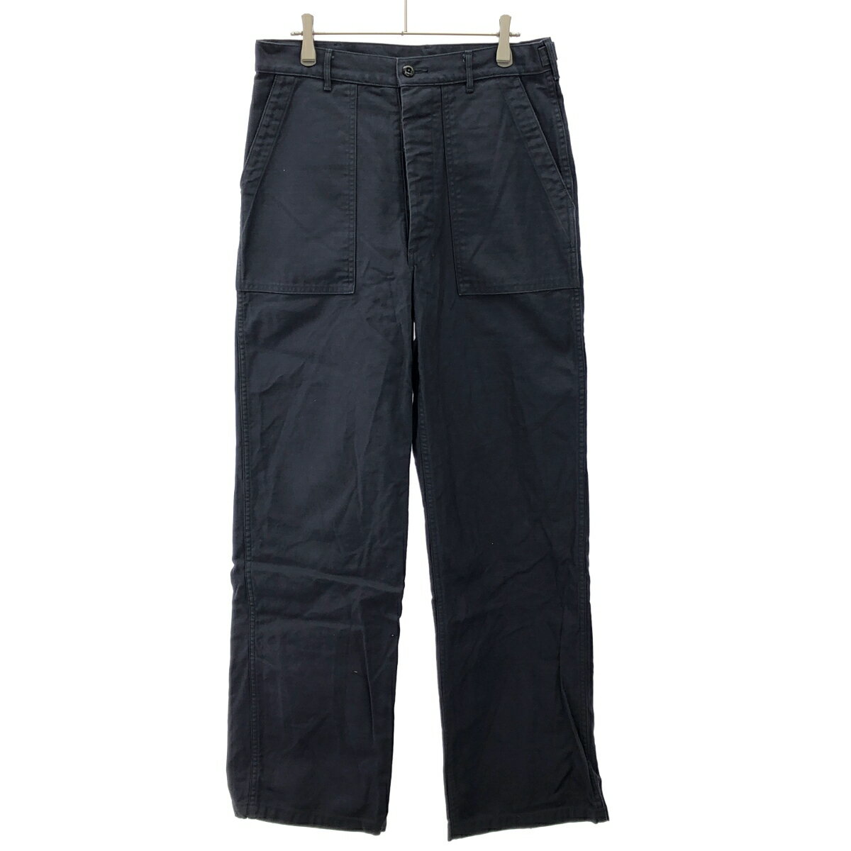 HYKE ハイク 23SS BACK SATIN BAKER PANTS ベイカーパンツ 231-13235 ネイビー 5 【中古】 ITVP8JJQU1QF