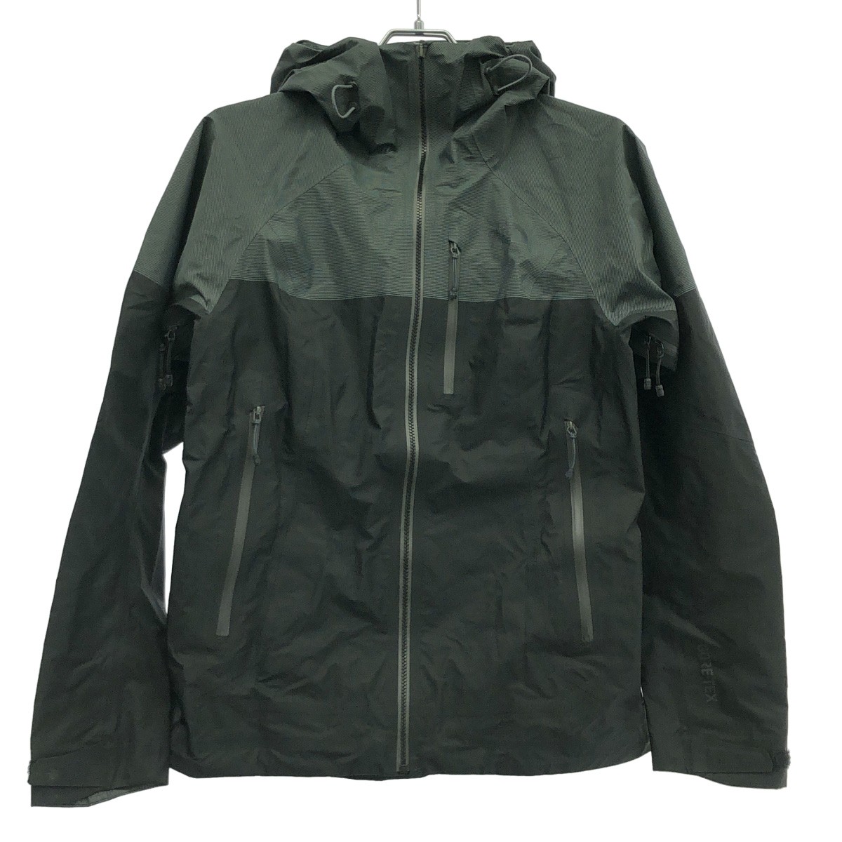 THE NORTH FACE ザノースフェイス FUSEFORM PROGRESSOR SHELL GORE-TEX マウンテンパーカー ブラック グリーン S 【中古】 ITA81LQ0DQFP