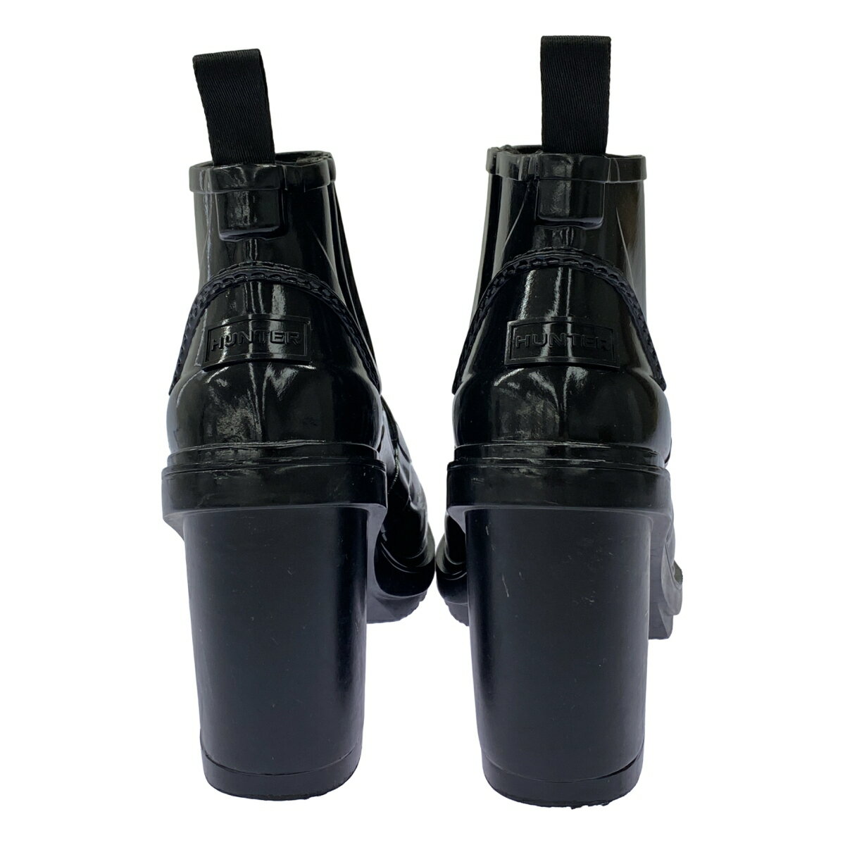 HUNTER ハンター ラバーヒールブーツ ブラック US8 【中古】 ITDVULOY9SOG 3
