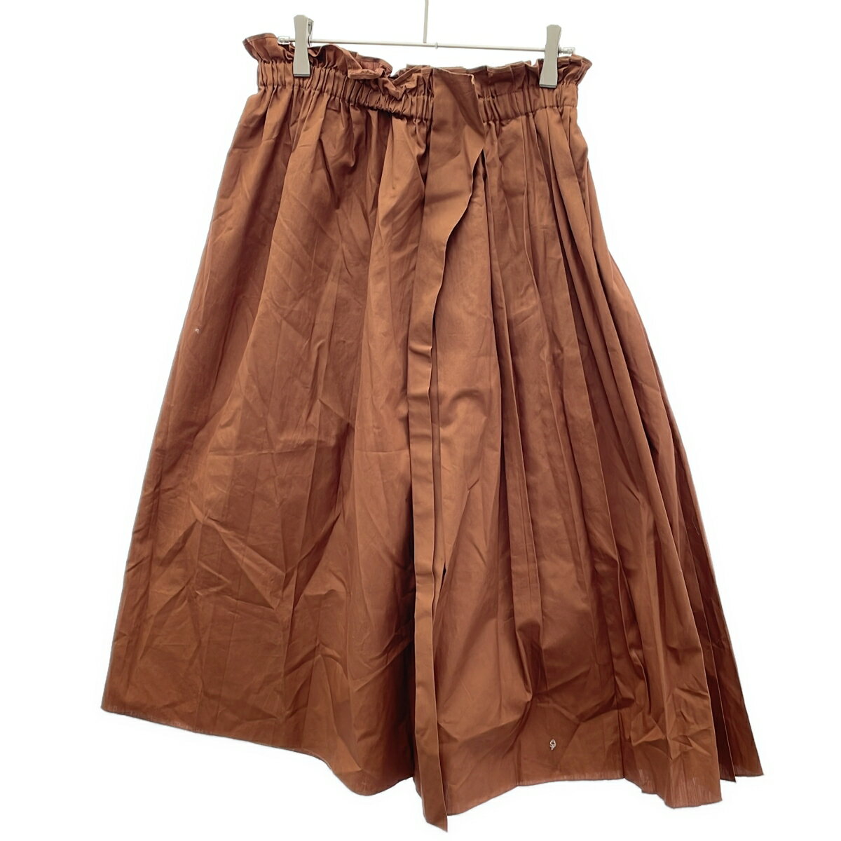 樂天商城 - N°21 NUMERO VENTUNO ヌメロ ヴェントゥーノ サイドスリット プリーツ ロングスカート 16P-C073-0696 ブラウン系 36 【中古】 IT5H6068QHXJ