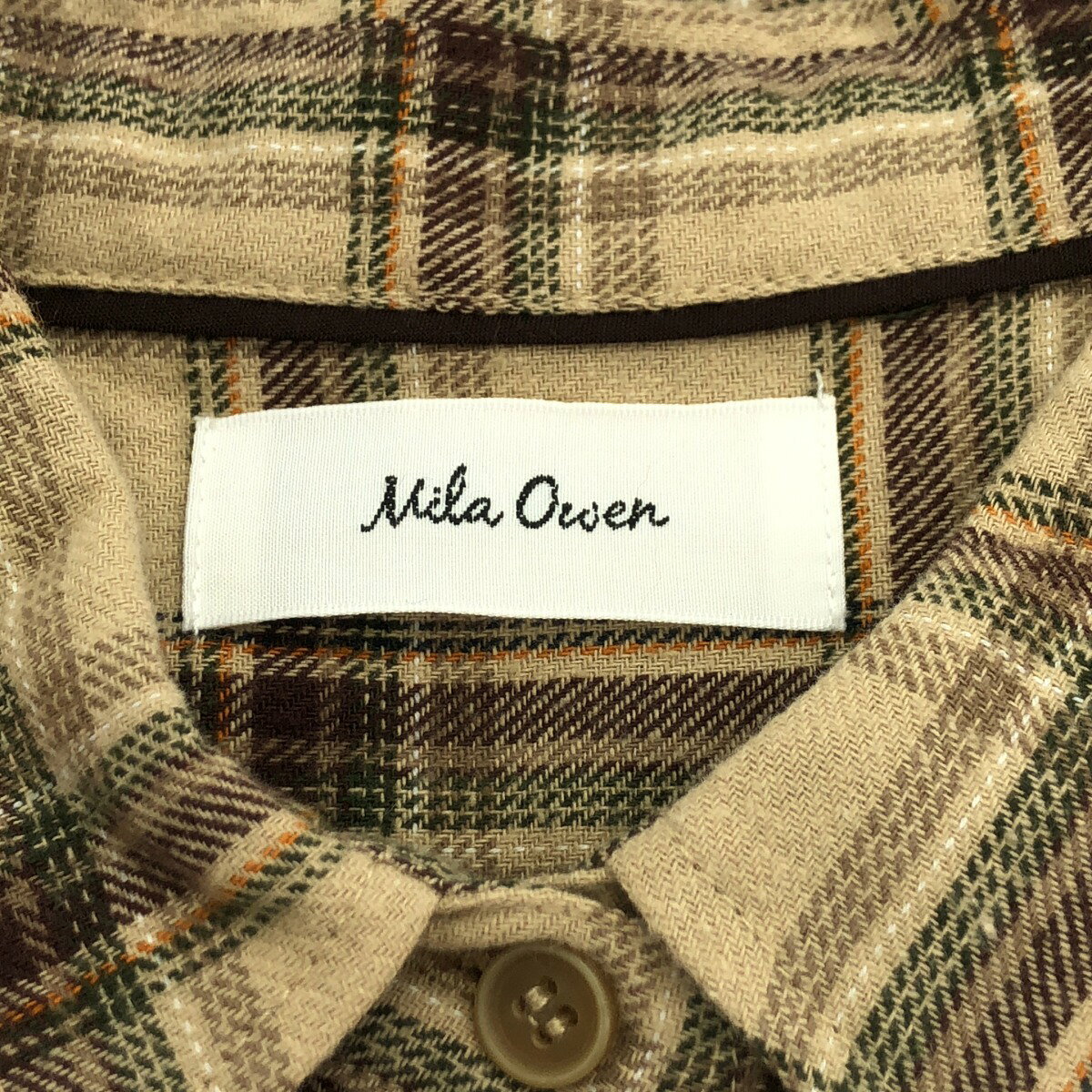 Mila Owen ミラオーウェン チェックネルシャツ 09WFB254188 ベージュ 0 【中古】 IT2S233H5EQY modescape-10319224 MODESCAPE 楽天市場店 サンプル画像3
