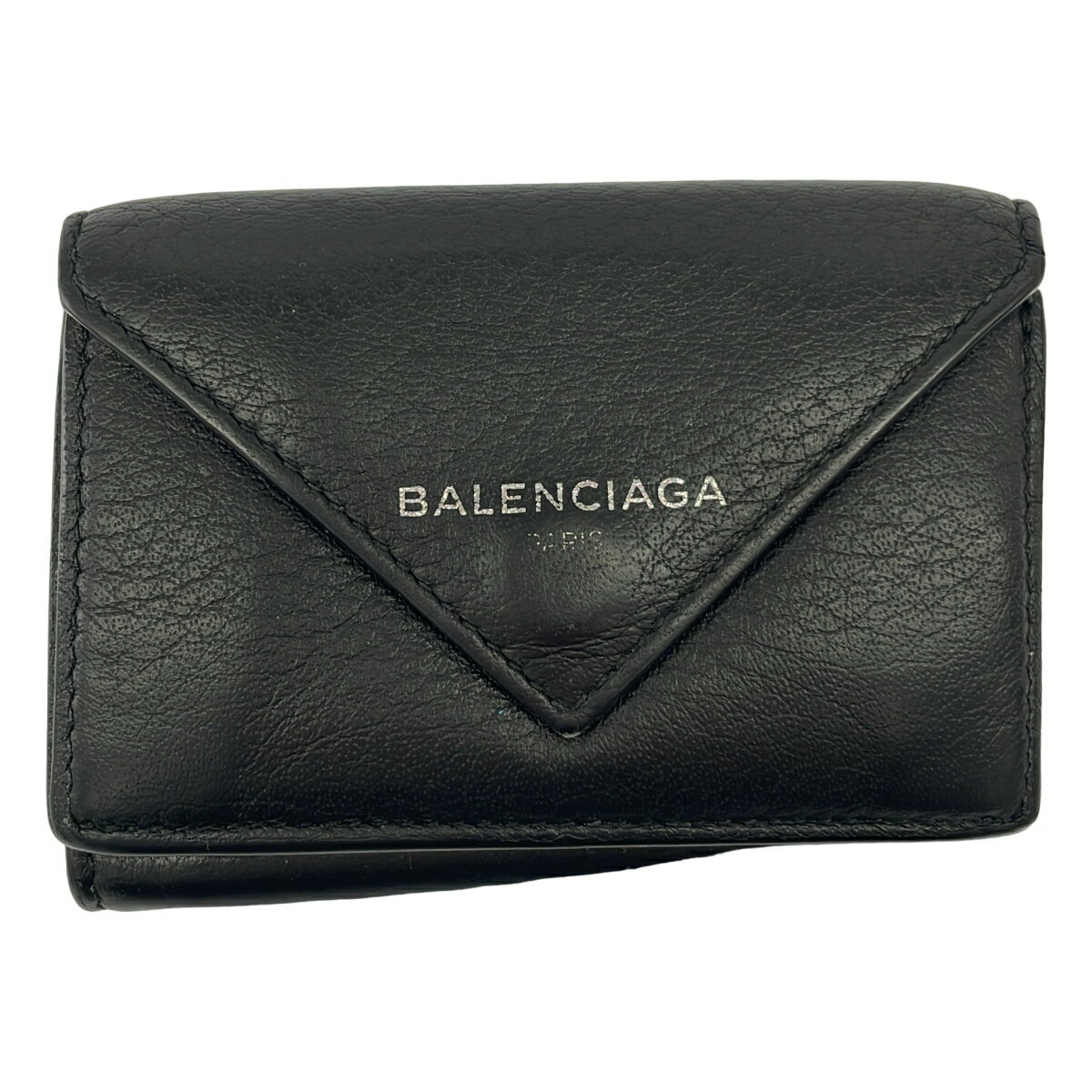 BALENCIAGA バレンシアガ ペーパーミニウォレット ブラック 【中古】 ITZ730L0NYCB