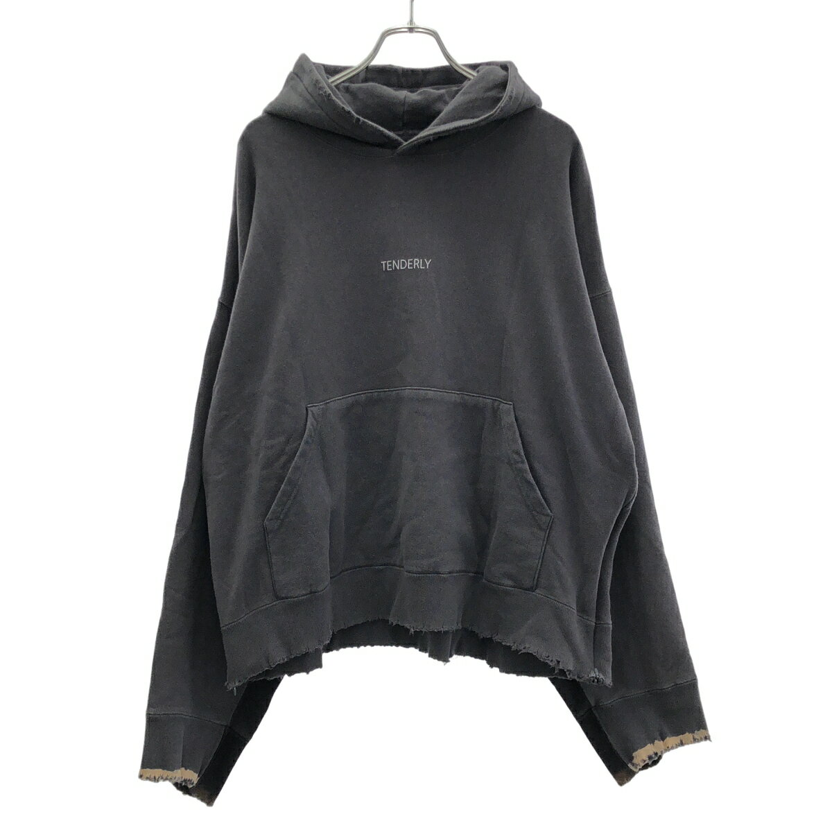 Rakuten - stein シュタイン OVERSIZED REBUILD SWEAT HOOD TENDERLY オーバーサイズリビルドスウェットプルオーバーパーカー ST.109 チャコールグレー S 【中古】 IT9KZ5KYGGRC