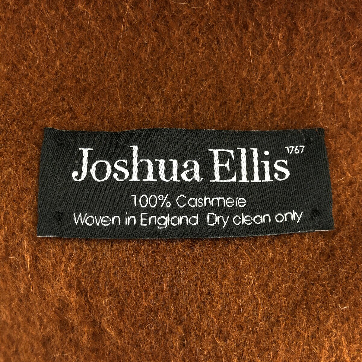 Joshua Ellis ジョシュア エリス カシミヤフリンジ大判ストール ブラウン - 【中古】 ITBWU6OF8GPC