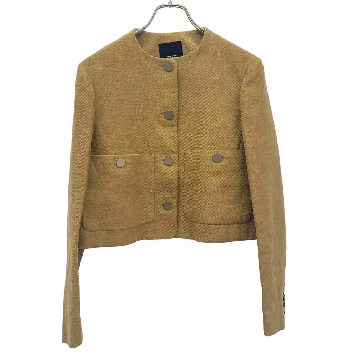 Rakuten - BOWTE バウト 23SS DOUBLE CLOTH SHORT JACKET コットンリネン ショートジャケット 231-22-0003 ベージュ 1 【中古】 ITDD4FKPFS2S