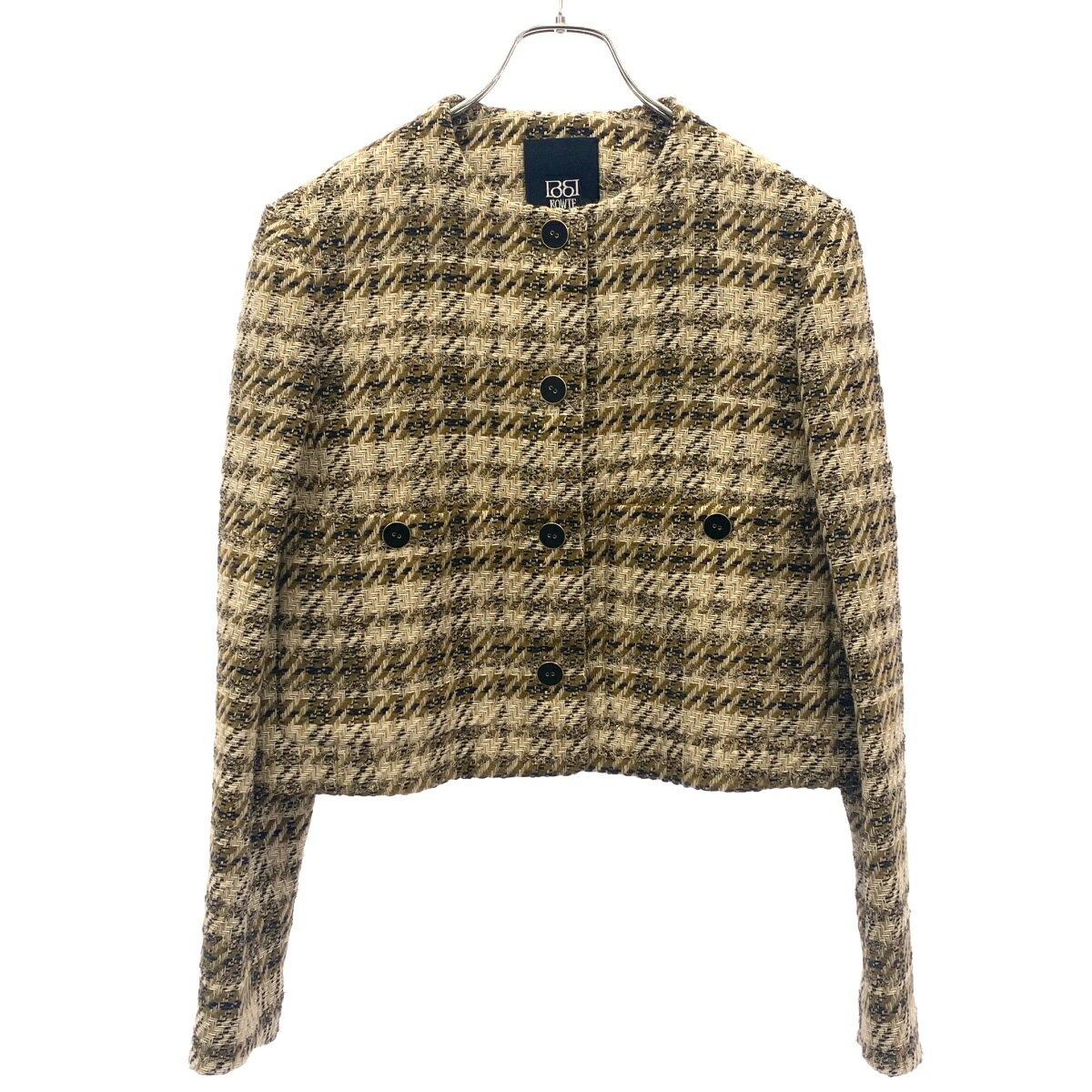 乐天商城 - BOWTE バウト 23SS CHECK TWEED SHORT JACKET チェックツイードショートジャケット 231-22-0010 マルチカラー 1 【中古】 IT8M4KF6HQJP