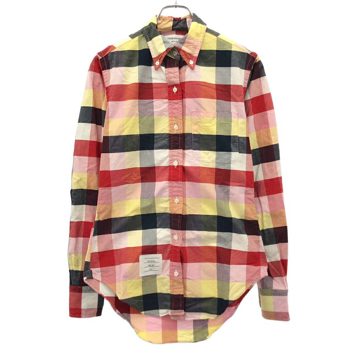 THOM BROWNE / トムブラウン | ビッグポケット バックオープン プルオーバー シャツ ブラウス | 38 | レッド | レディース 楽天市場】トムブラウン シャツ（レディースファッション）の通販
