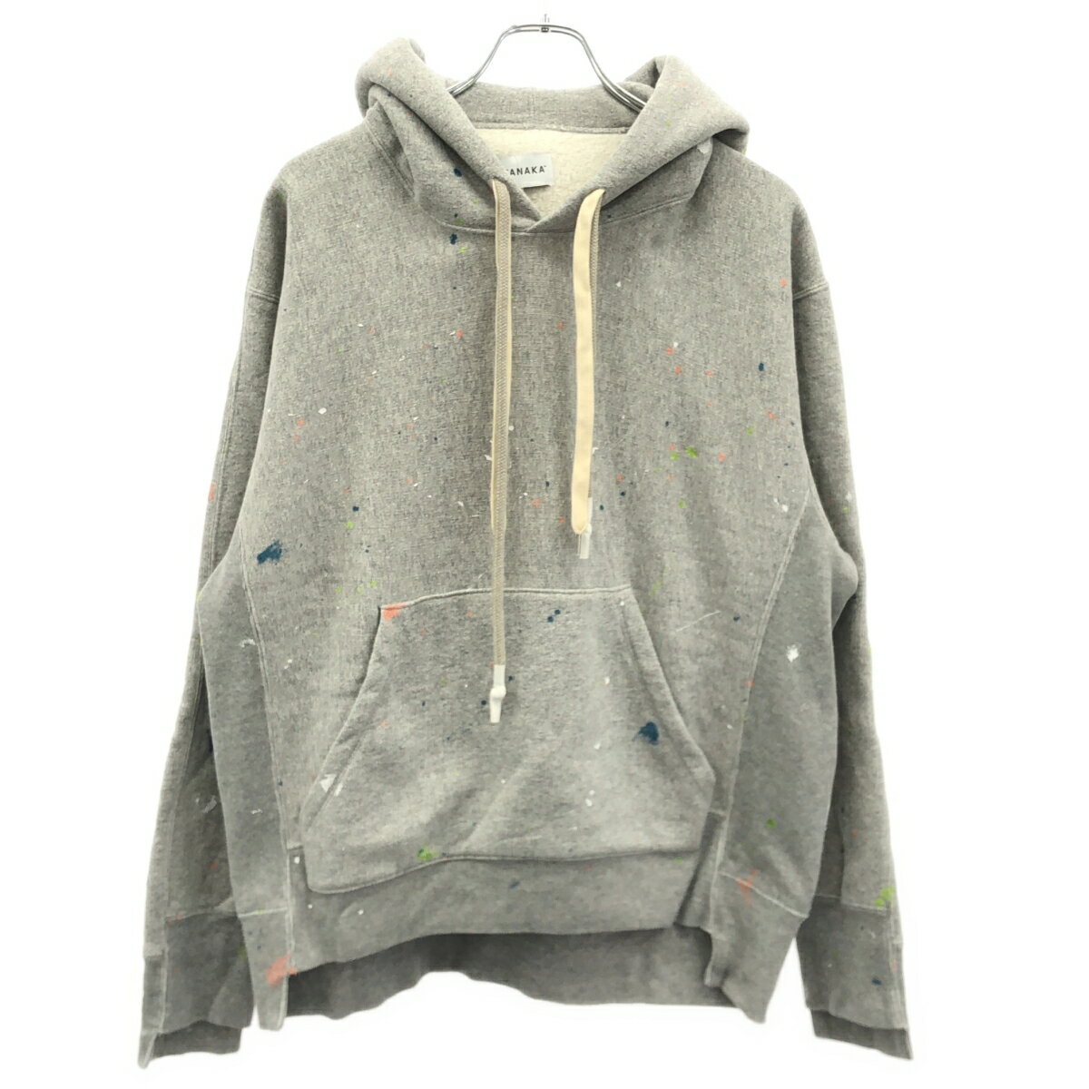 TANAKA タナカ ペンキスウェットパーカー ST-114 THE SWEAT HOODIE グレー S 【中古】 ITWUS5RVUG8C