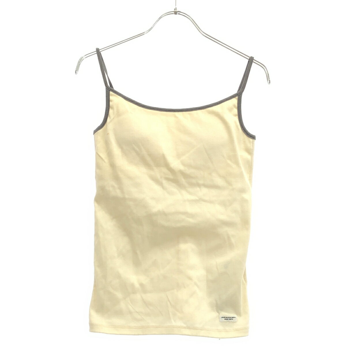 Rakuten - JOHN MASON SMITH ジョン メイソン スミス 25SS COTTON BICOLOR CAMISOLE バイカラーキャミソール 25SCT-826L アイボリー 38 【中古】 ITFUU09YA0IT