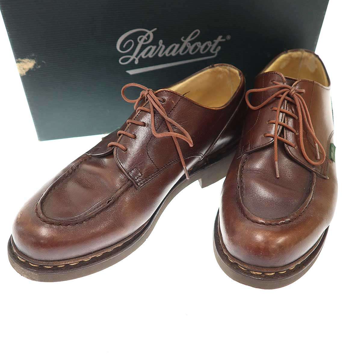 paraboot パラブーツ CHAMBORD TEX MARRON-LIS CAFE シャンボードレザーシューズ 710707 ブラウン 7 【..
