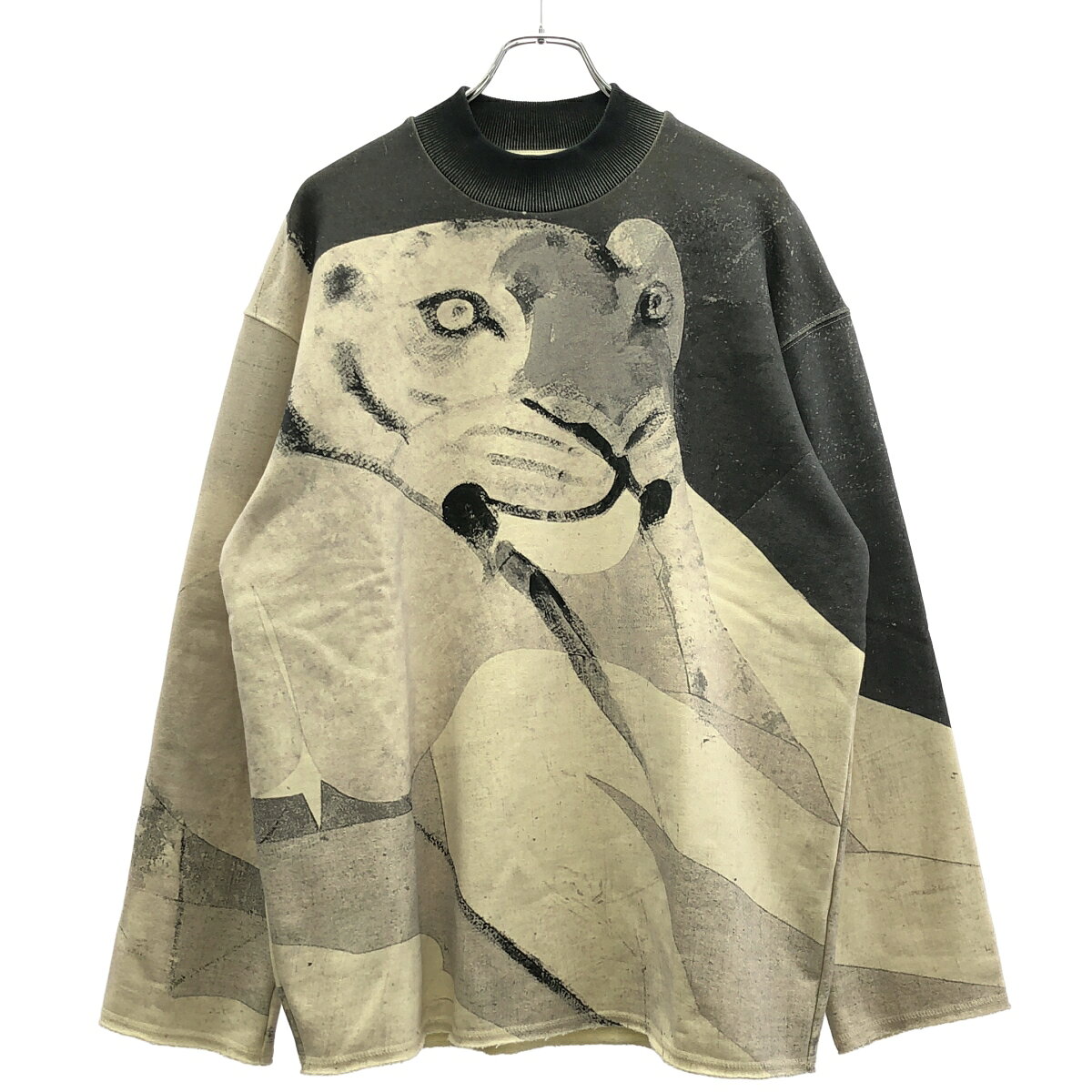 Rakuten - KENZO ケンゾー アニマルプリント スウェットトレーナー FA65MSW104D0 アイボリー×グレー S 【中古】 ITZFOG95EIW8