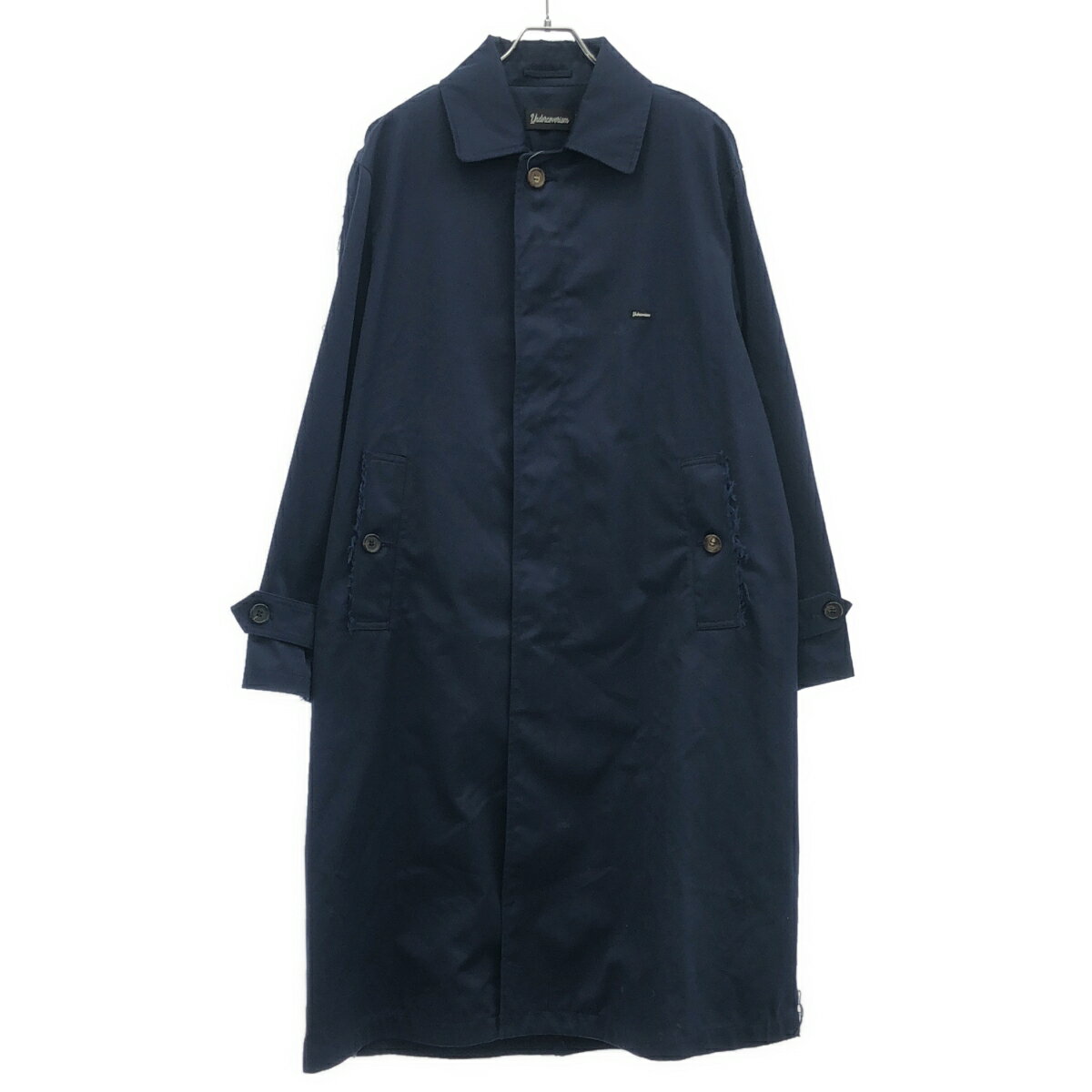 UNDERCOVERISM アンダーカバイズム アンダーカバー 22SS Pe/C ツイル後ハギ ステンカラーコート U11B4301 ネイビー 3 【中古】 ITPVHK11JW1C