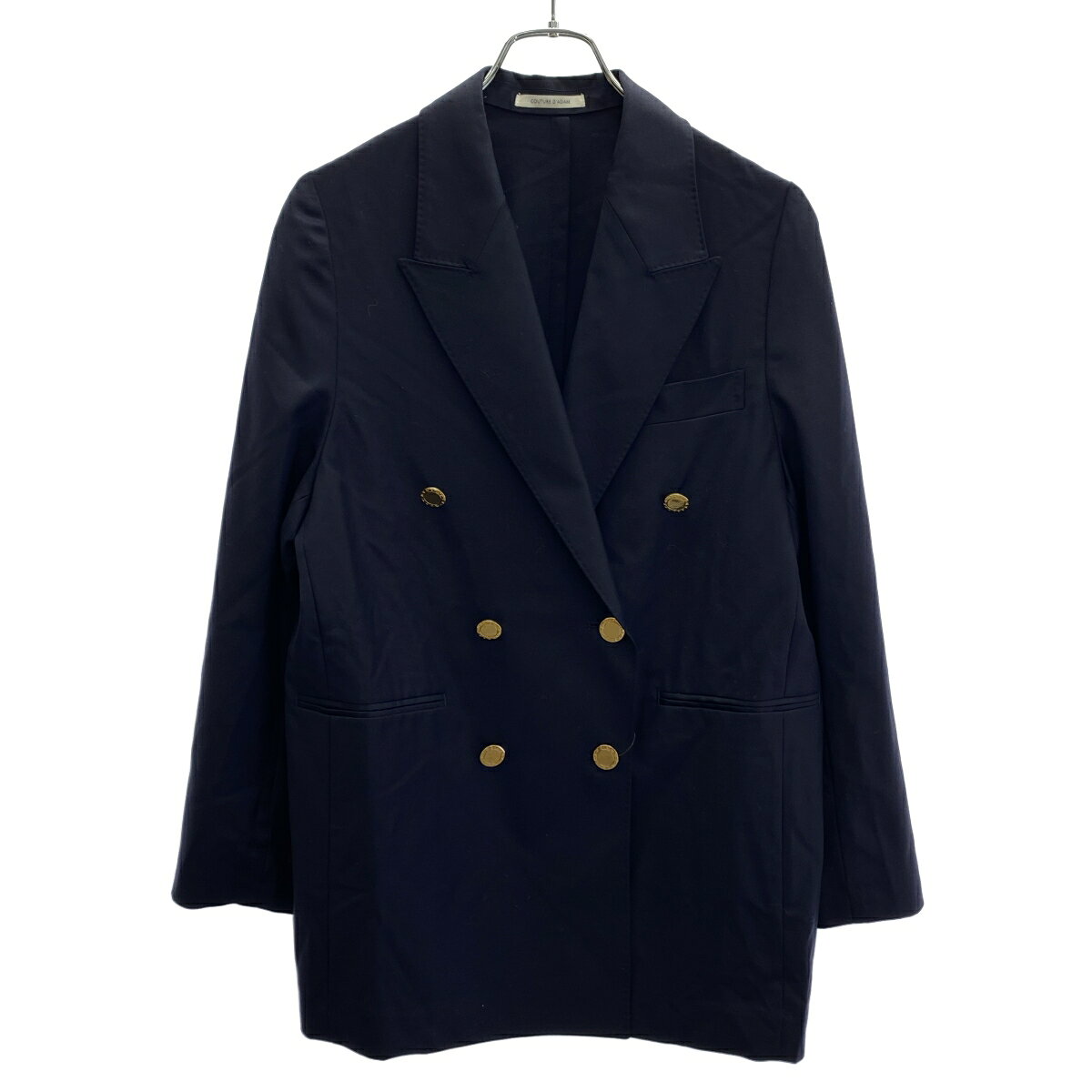 couture d'adam クチュール ド アダム 22AW ダブルブレスト テーラードジャケット 22AW-001EXF.FW ネイビー 36 【中古】 ITDOXED7DTDC