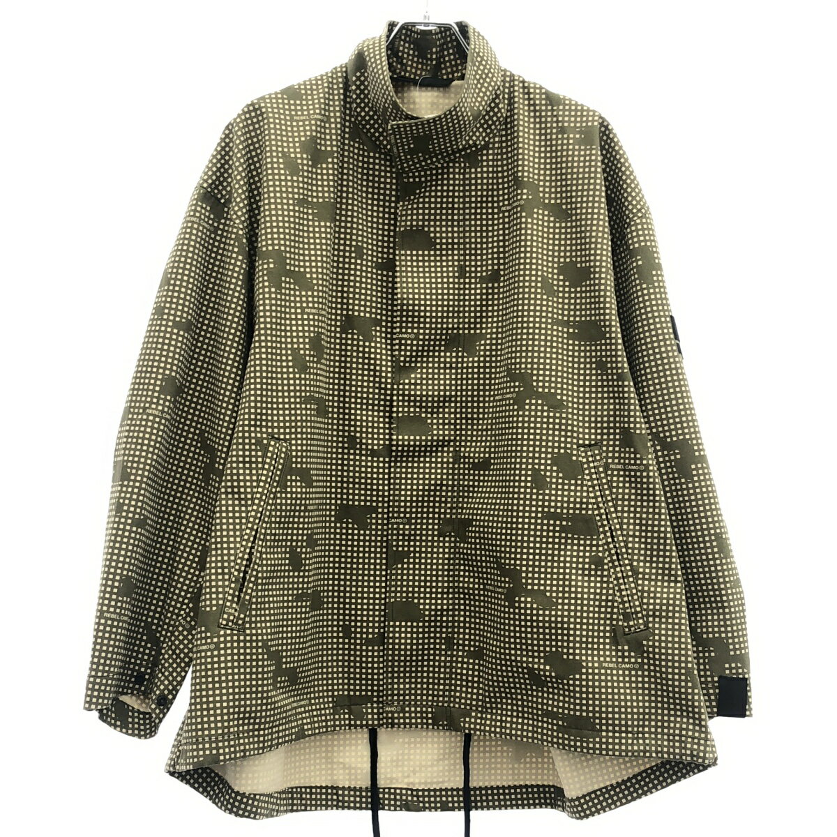 N.HOOLYWOOD×UNDER COVER エヌハリウッド アンダーカバー 21AW STAND COLLAR BLOUSON スタンドカラーブルゾン 2212-BL02-003 カーキ 38 【中古】 ITINIZBX0HPA