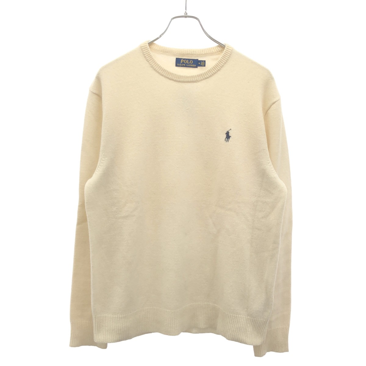 乐天商城 - POLO RALPH LAUREN ポロラルフローレン ウールニットセーター アイボリー M 【中古】 ITBG4OQYLK0O