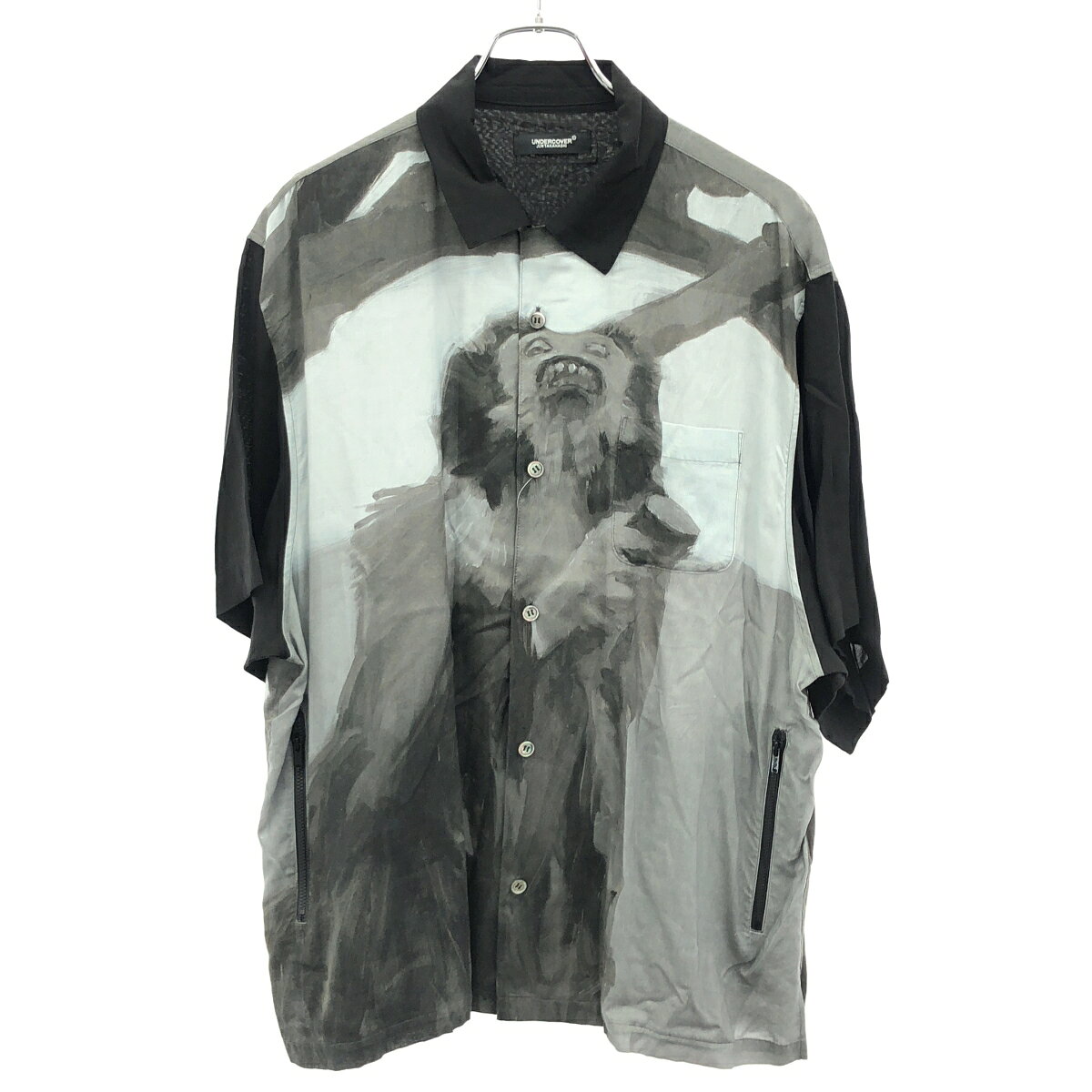 UNDER COVER アンダーカバー 24SS Helen Verhoeven ショートスリーブシャツ UC1D4403 ブルー ブラック 3 【中古】 ITRJH8R4VNFU