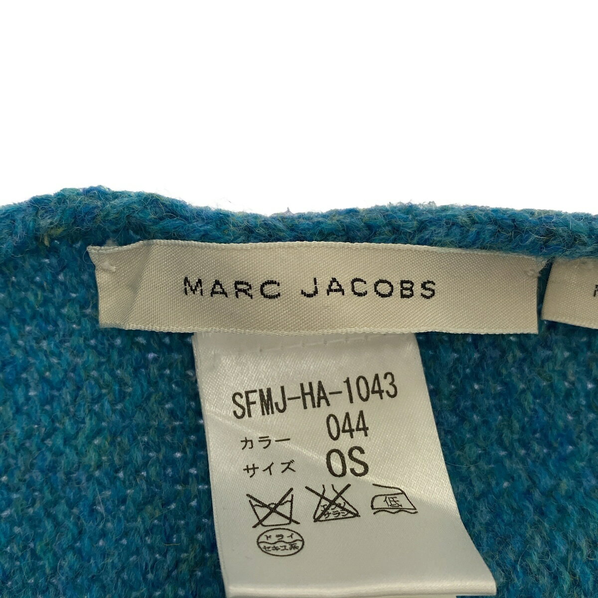 MARC JACOBS マーク ジェイコブス ウールフードストール SFMJ-HA-1043 ブルー 0S ...