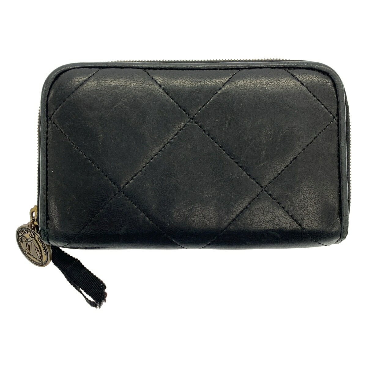 Other - LANVIN ランバン キルティングレザーウォレット ブラック 【中古】 IT2YNHR95I76
