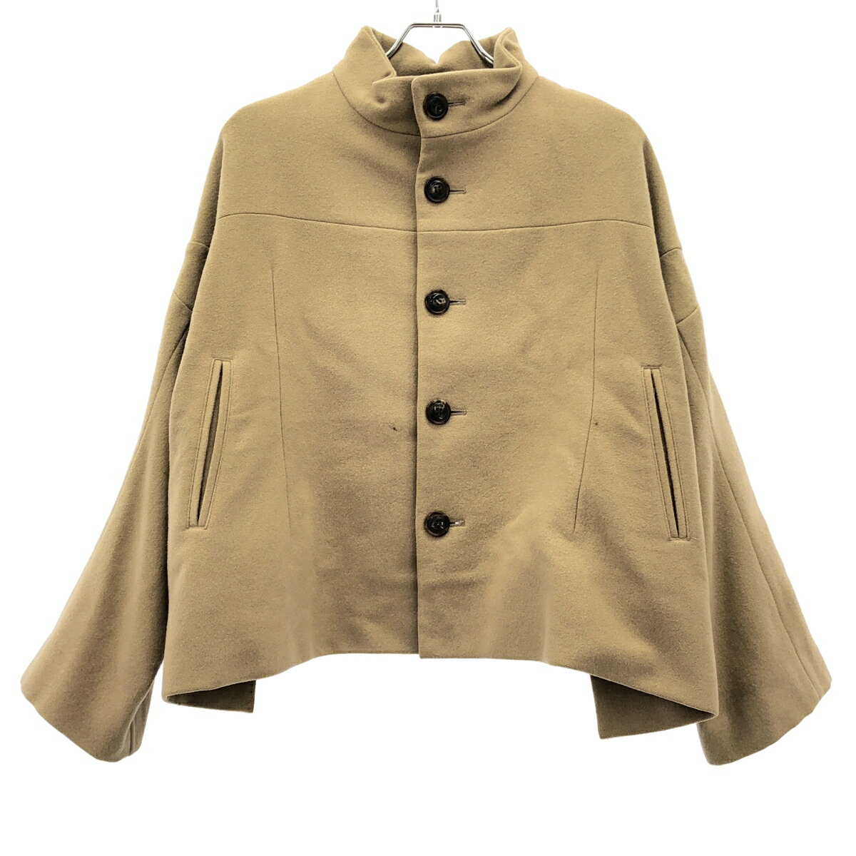 Rakuten - REGULATION Yohji Yamamoto レギュレーション ヨウジヤマモト ウールハイネックジャケット FS-J51-101 ベージュ系 2 【中古】 IT8NLDI4BFV4