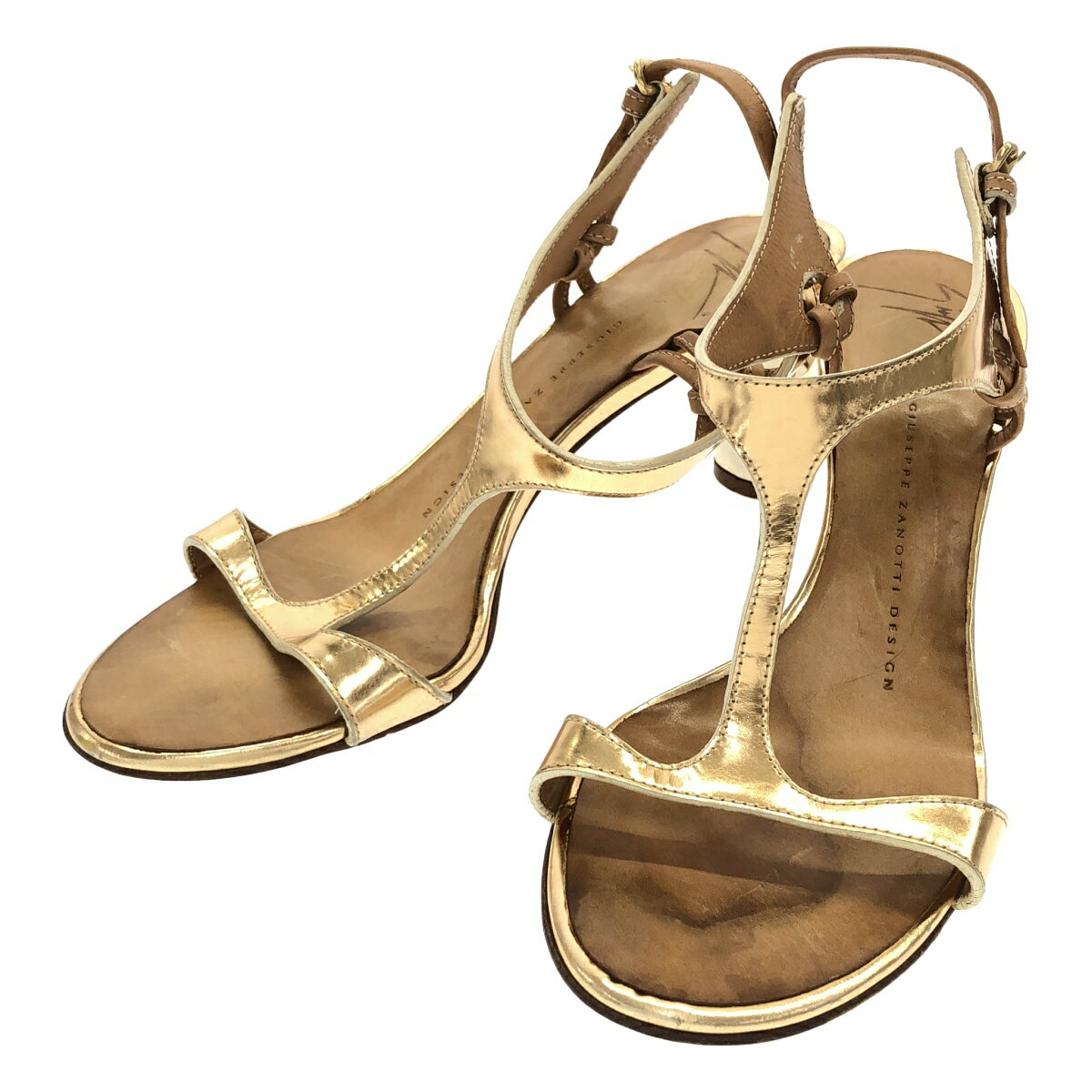 乐天商城 - GIUSEPPE ZANOTTI ジュゼッペザノッティ サンダル ゴールド 37 1/2 【中古】 ITQ4P5TQZFA6